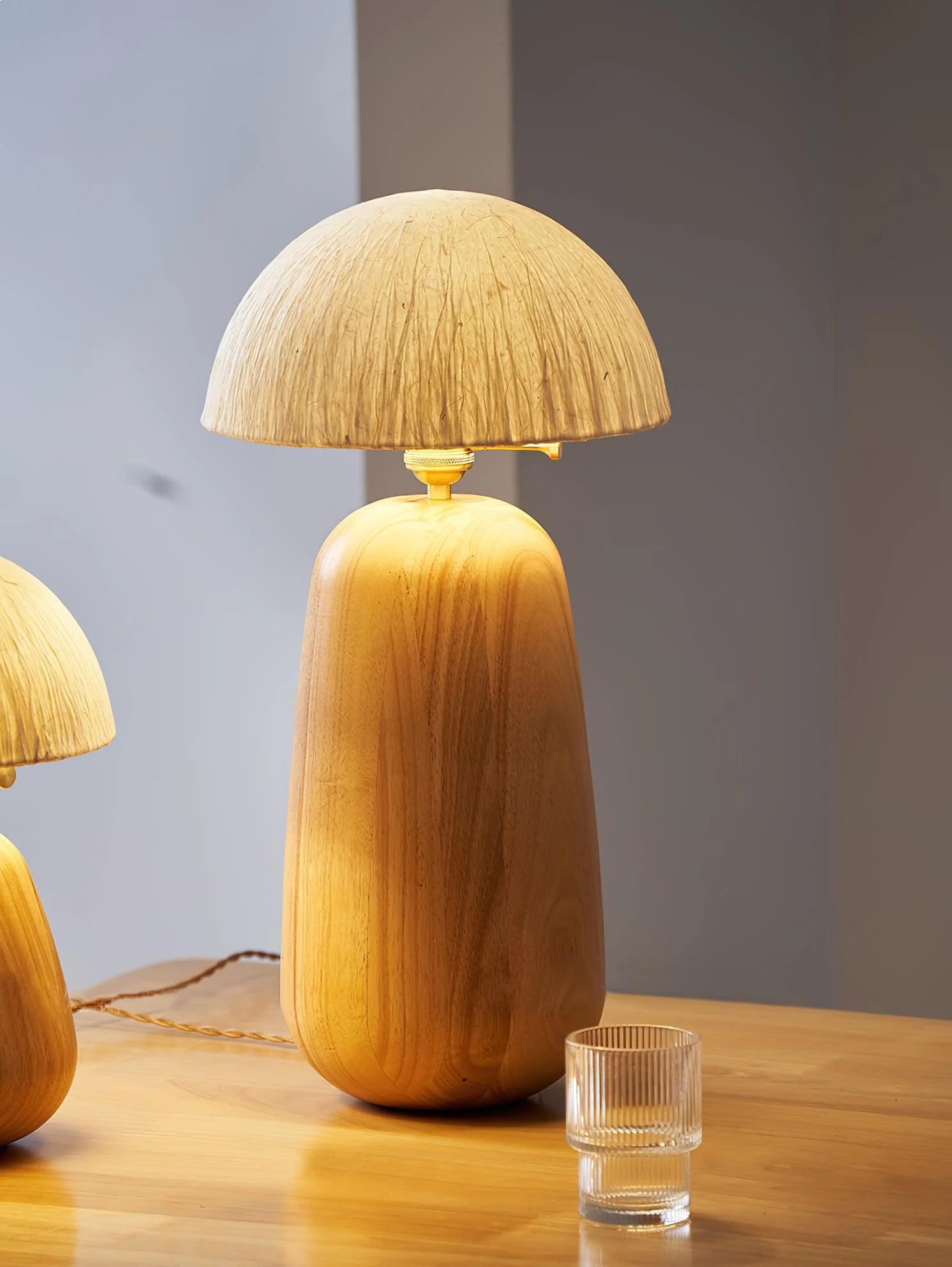 Percy Oak Table Lamp - Image 8
