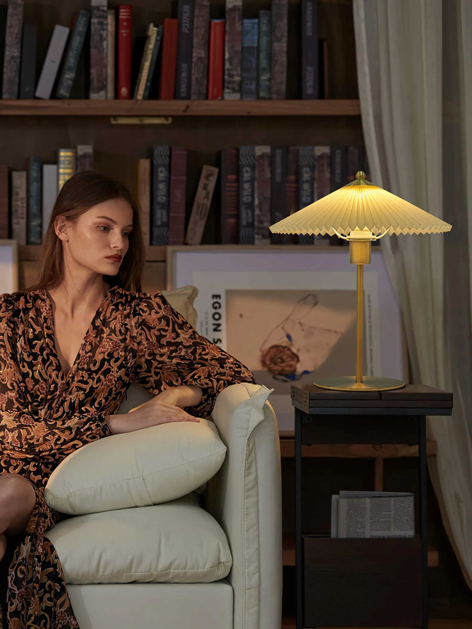 Perla Pleated Table Lamp - Image 13