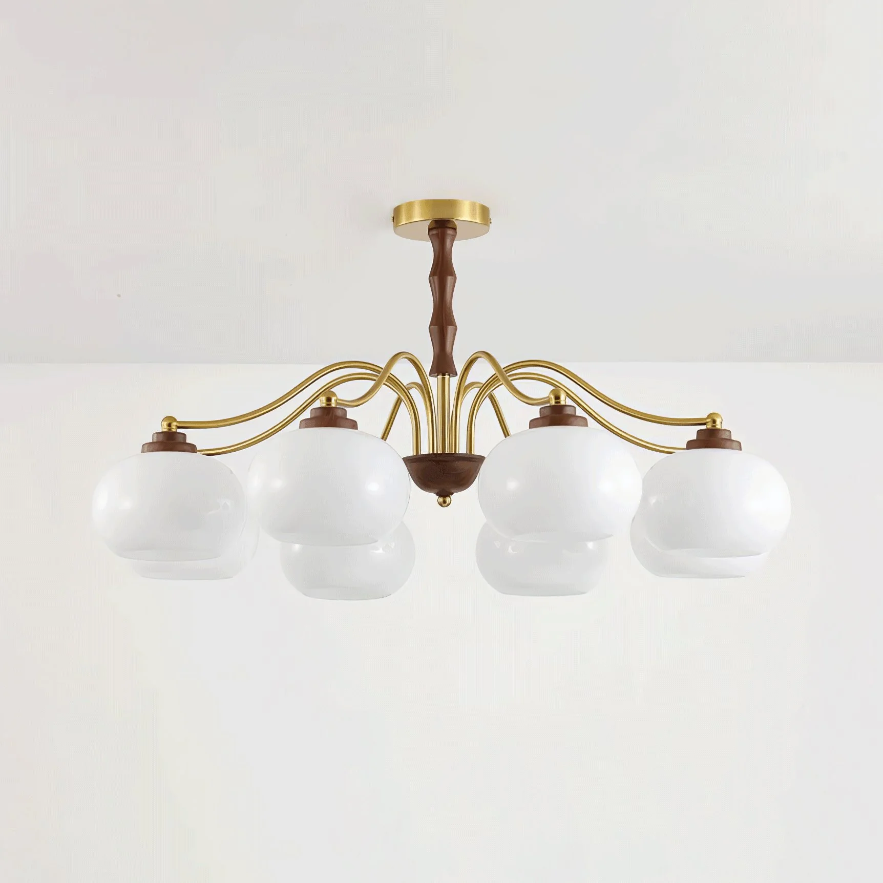Persimmon Glass Globe Chandelier - Image 11