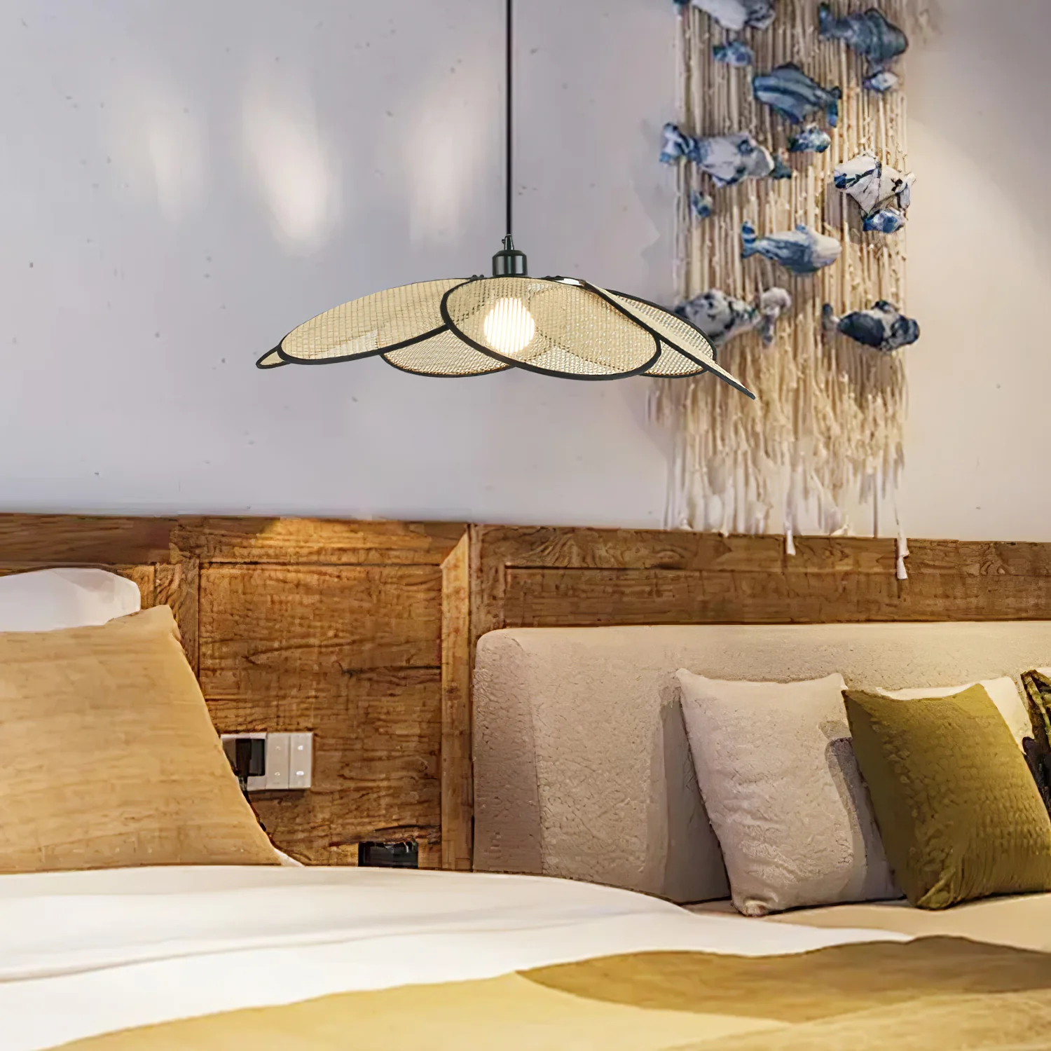 Petals Rattan Pendant Lamp - Image 17