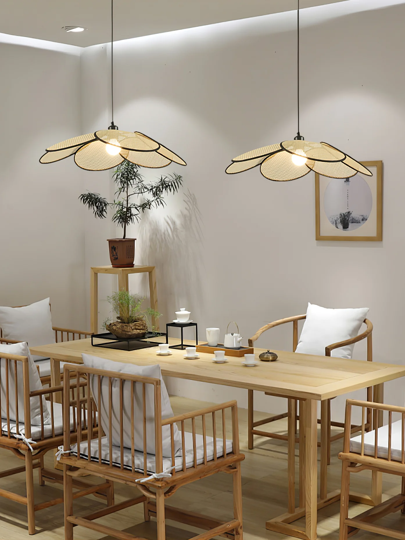 Petals Rattan Pendant Lamp - Image 18
