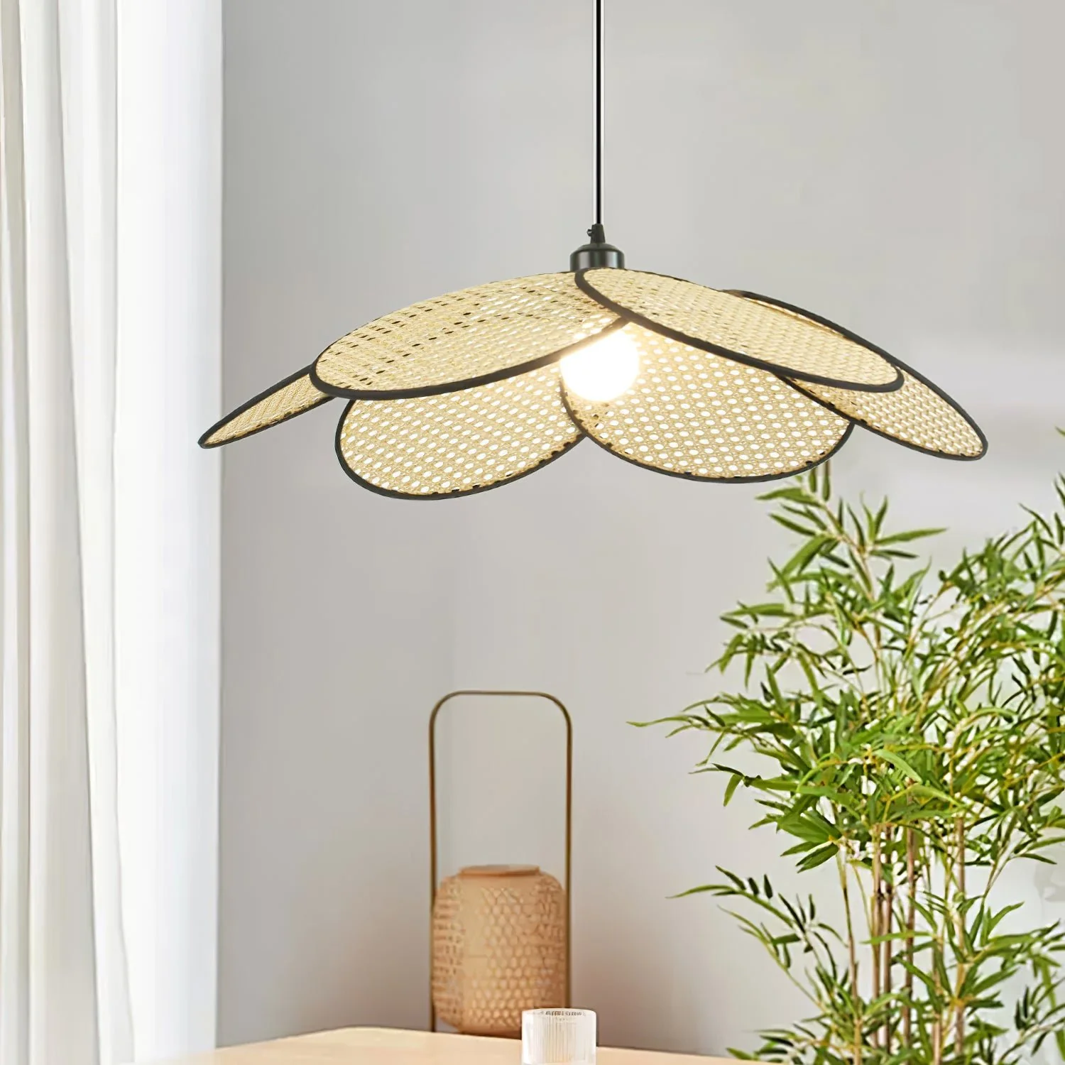 Petals Rattan Pendant Lamp - Image 2