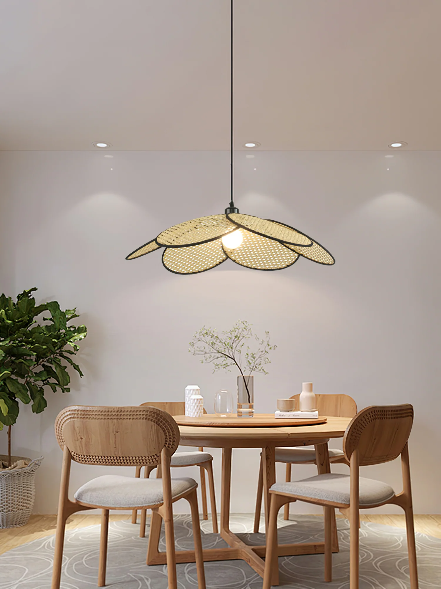 Petals Rattan Pendant Lamp - Image 23
