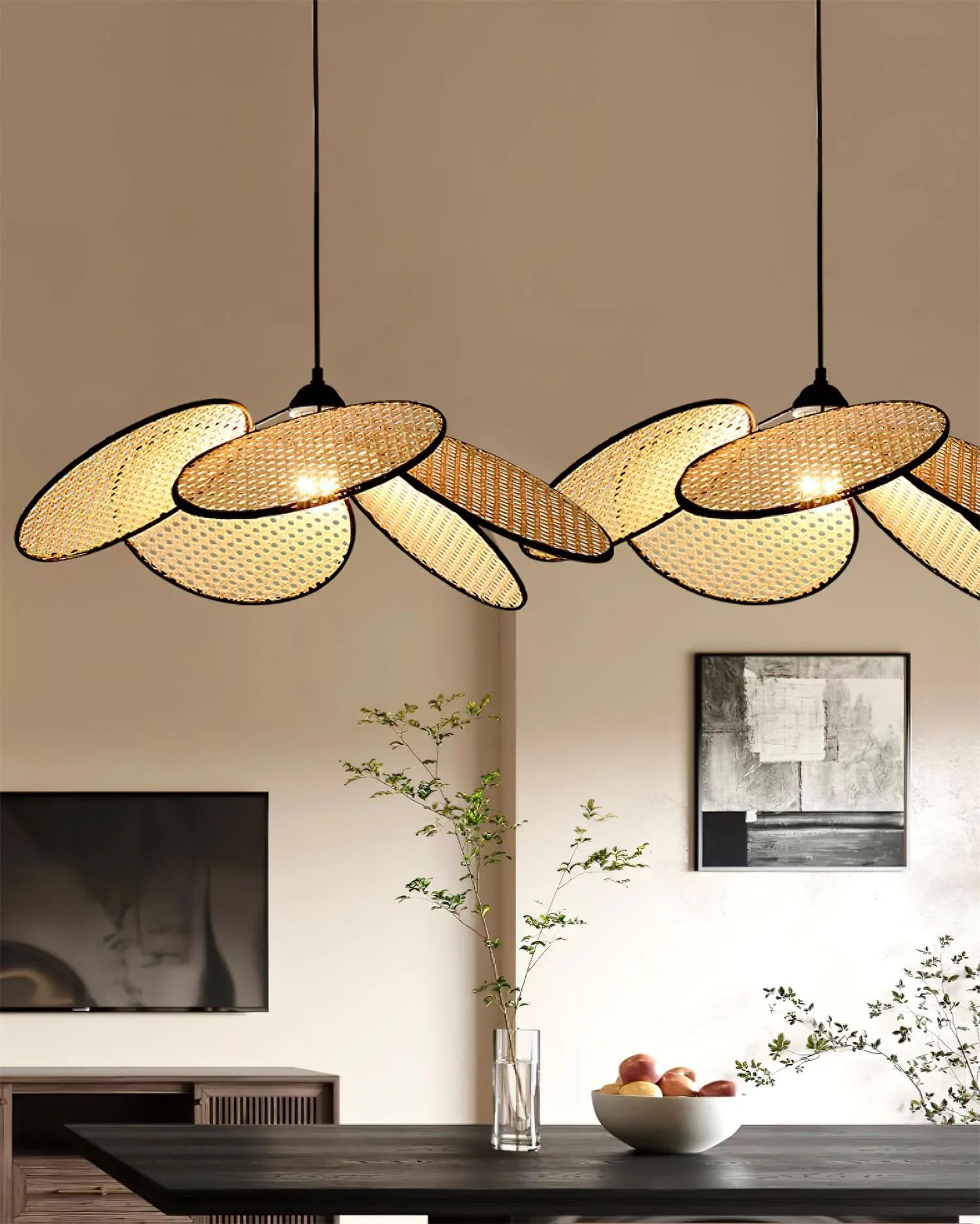 Petals Rattan Pendant Lamp - Image 25