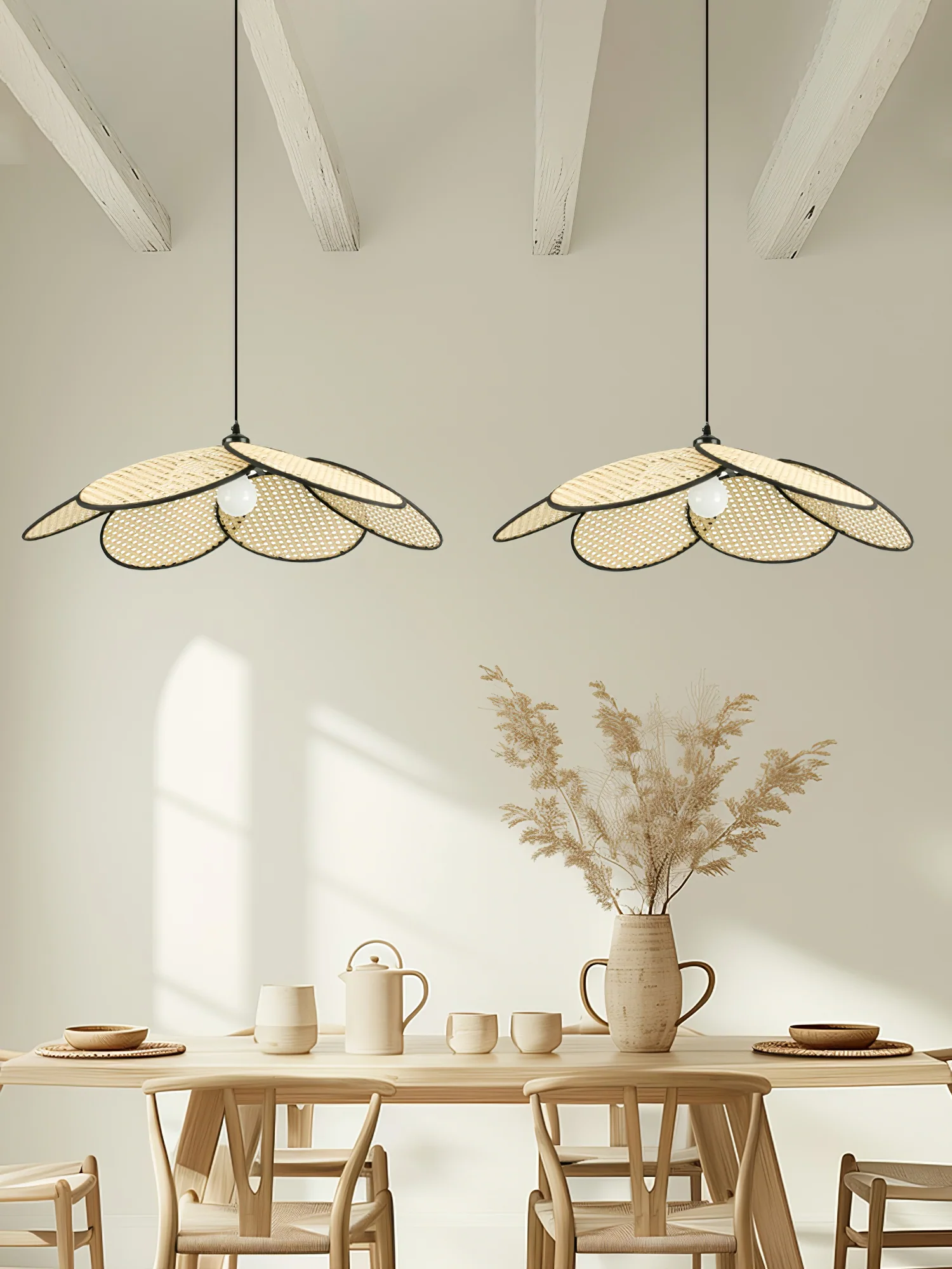 Petals Rattan Pendant Lamp - Image 27