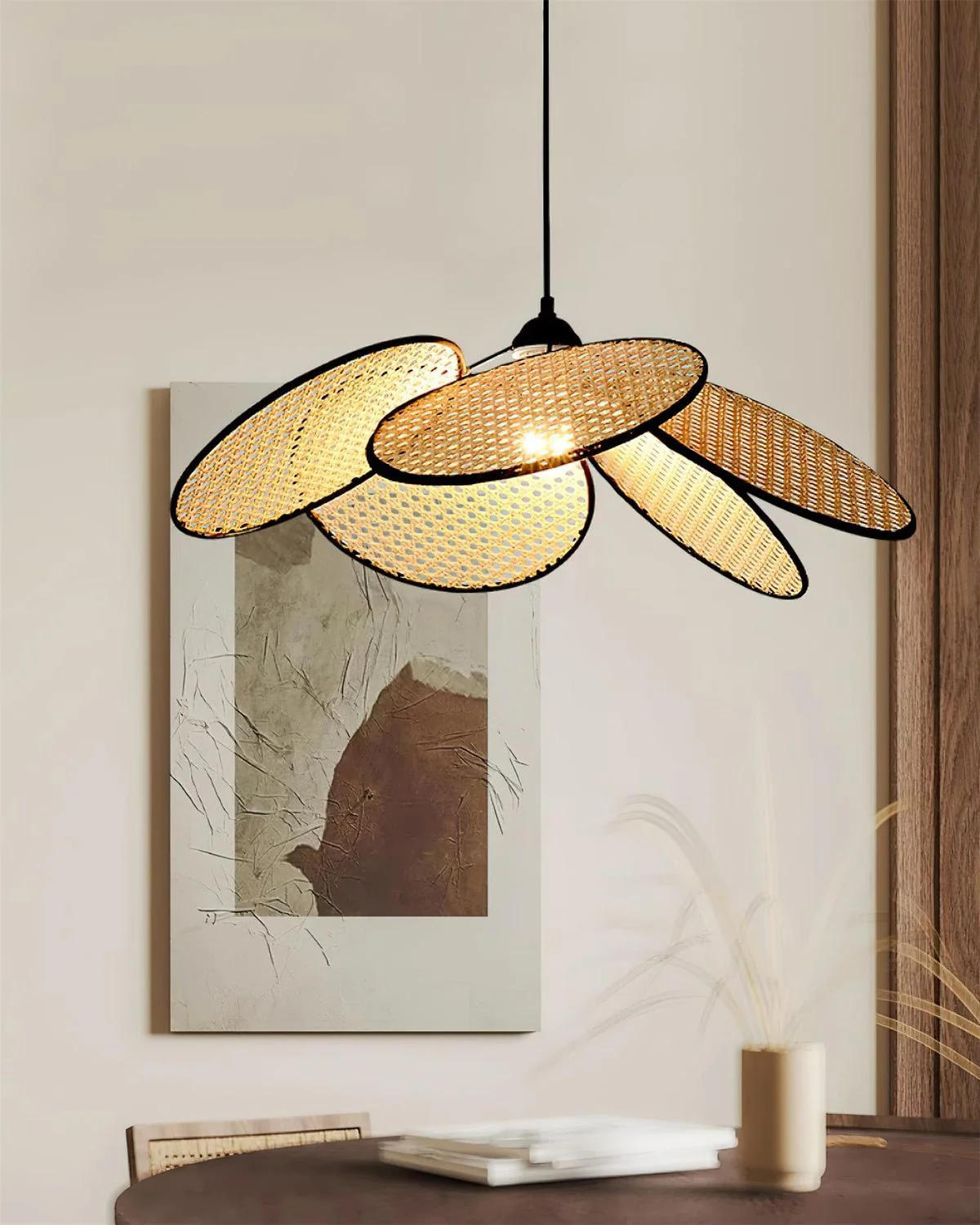 Petals Rattan Pendant Lamp - Image 9