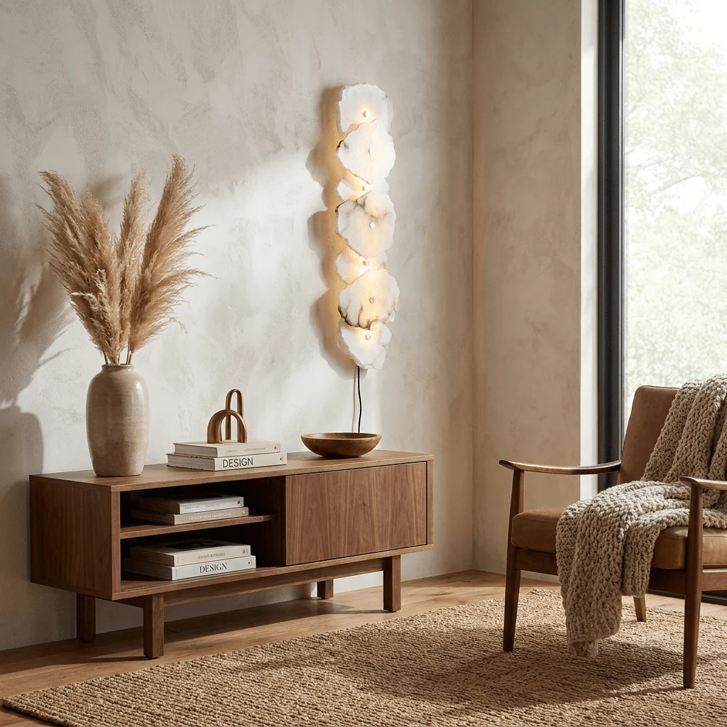 Petra Alabaster Plug-in Wall Lamp - Image 3