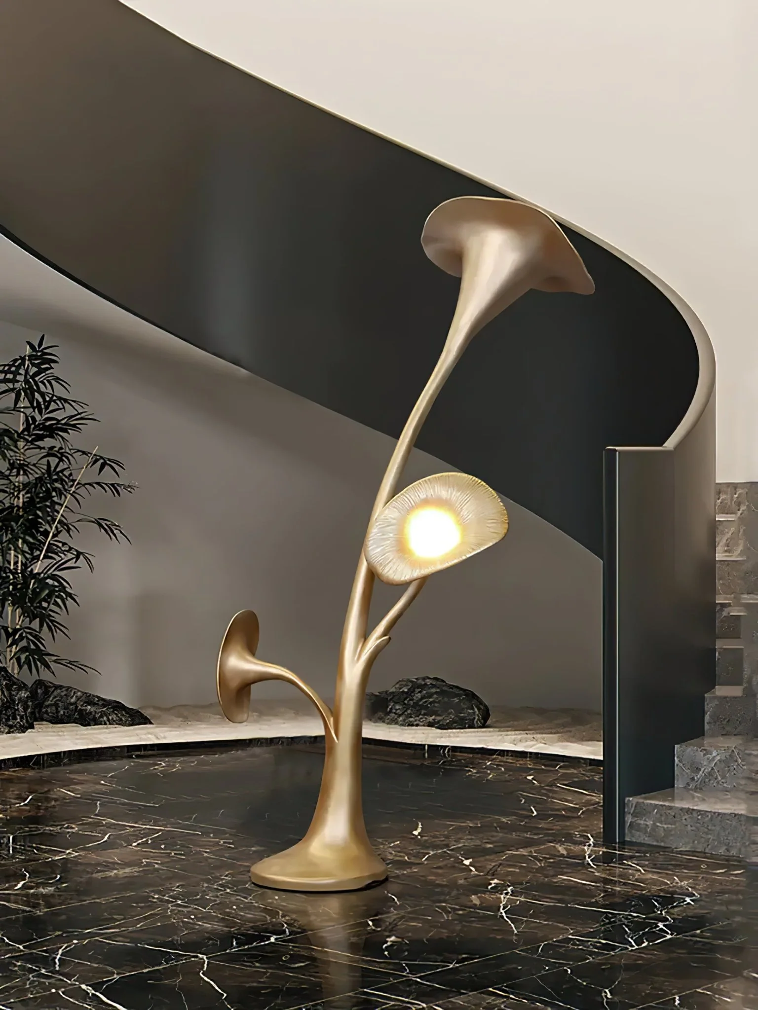 Petunia Sculpture Floor Lamp - Image 4