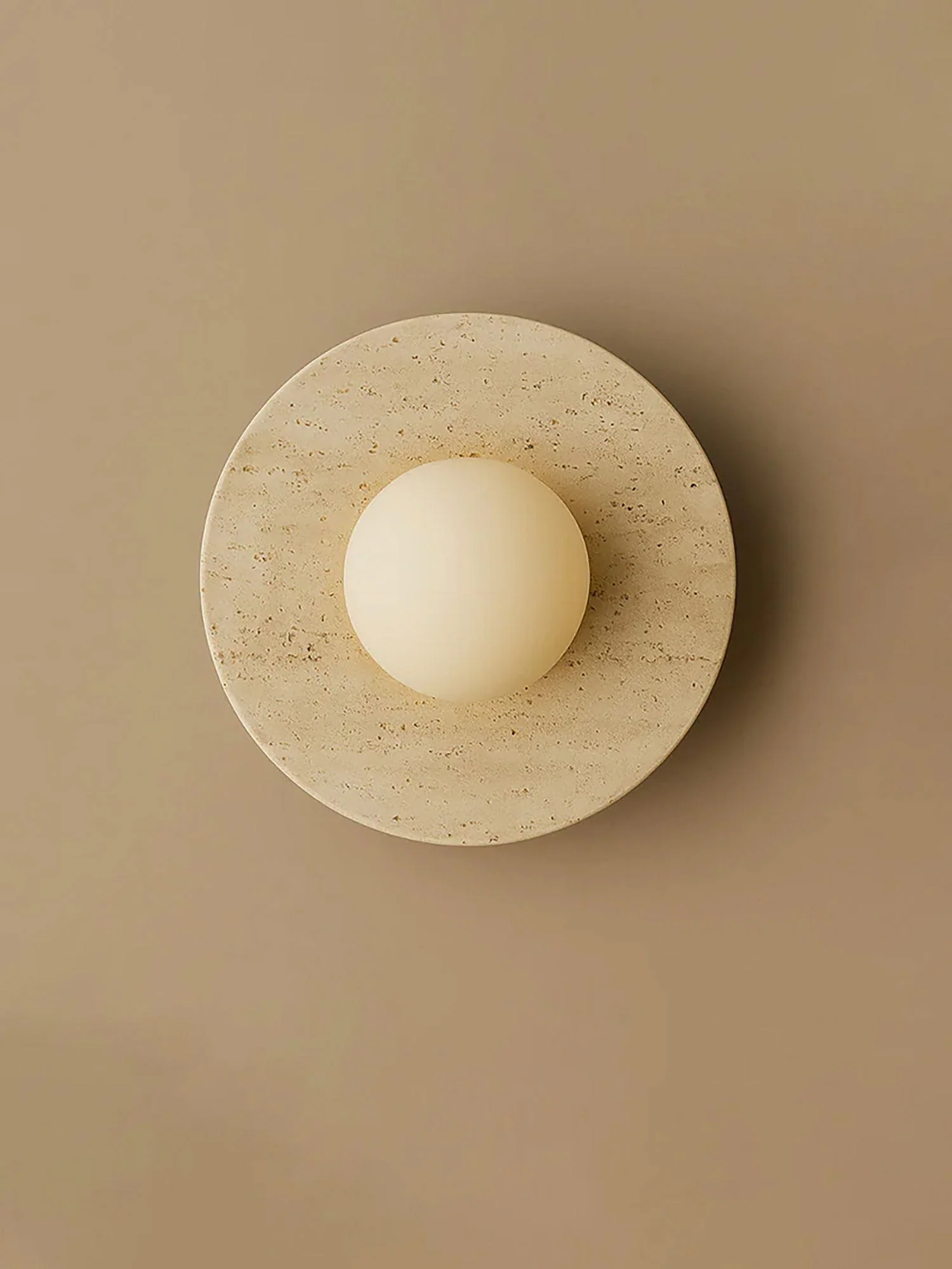 Pietraluna Round Stone Disc Wall Sconce - Image 11