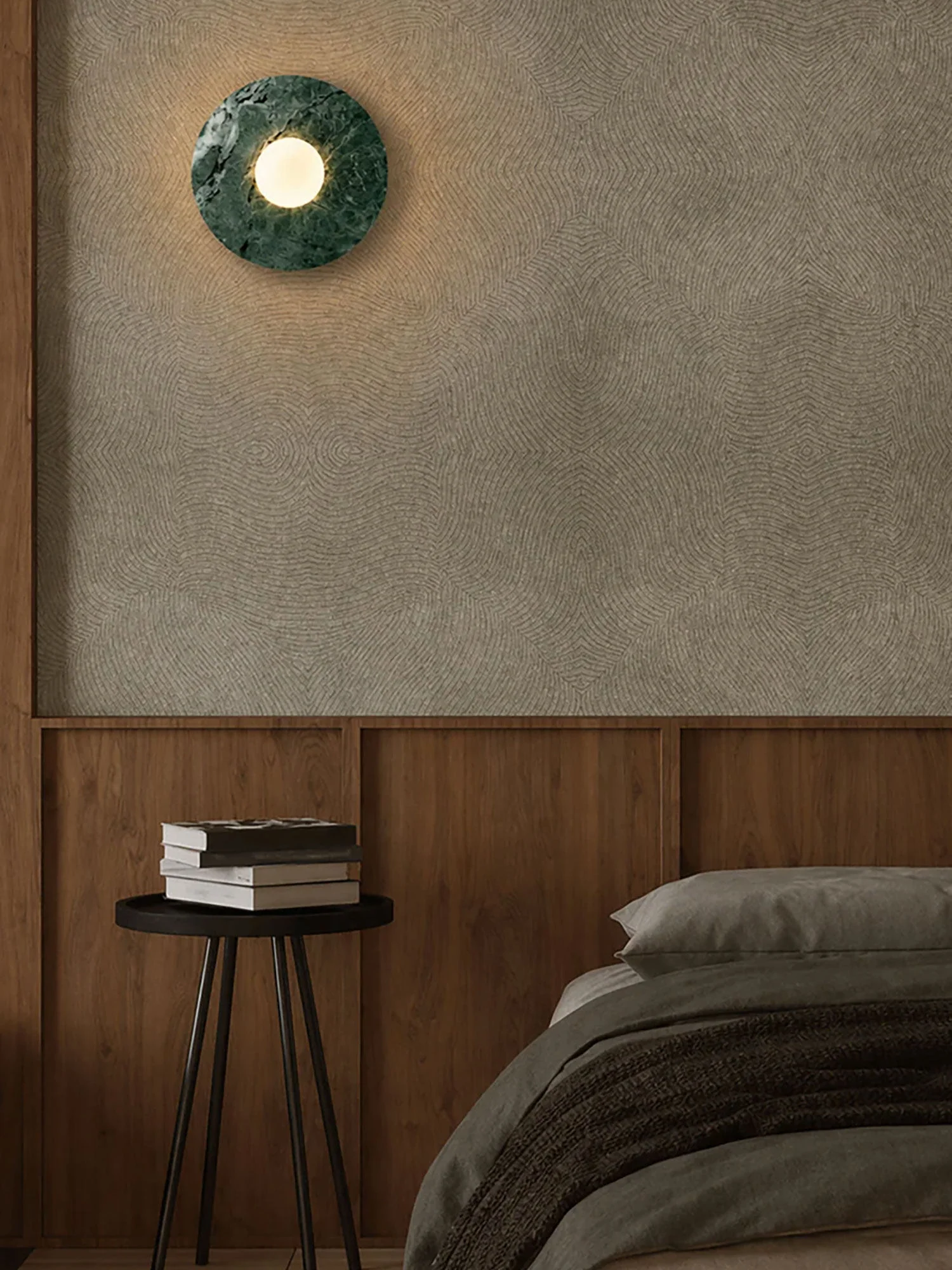 Pietraluna Round Stone Disc Wall Sconce - Image 13
