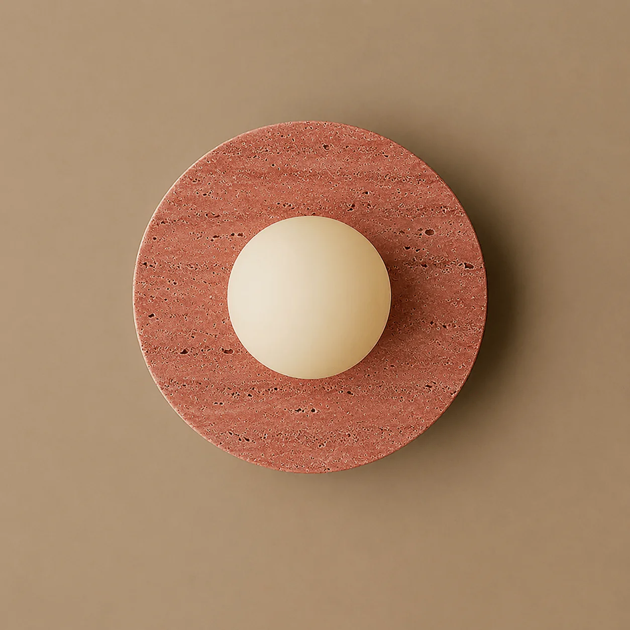 Pietraluna Round Stone Disc Wall Sconce - Image 16