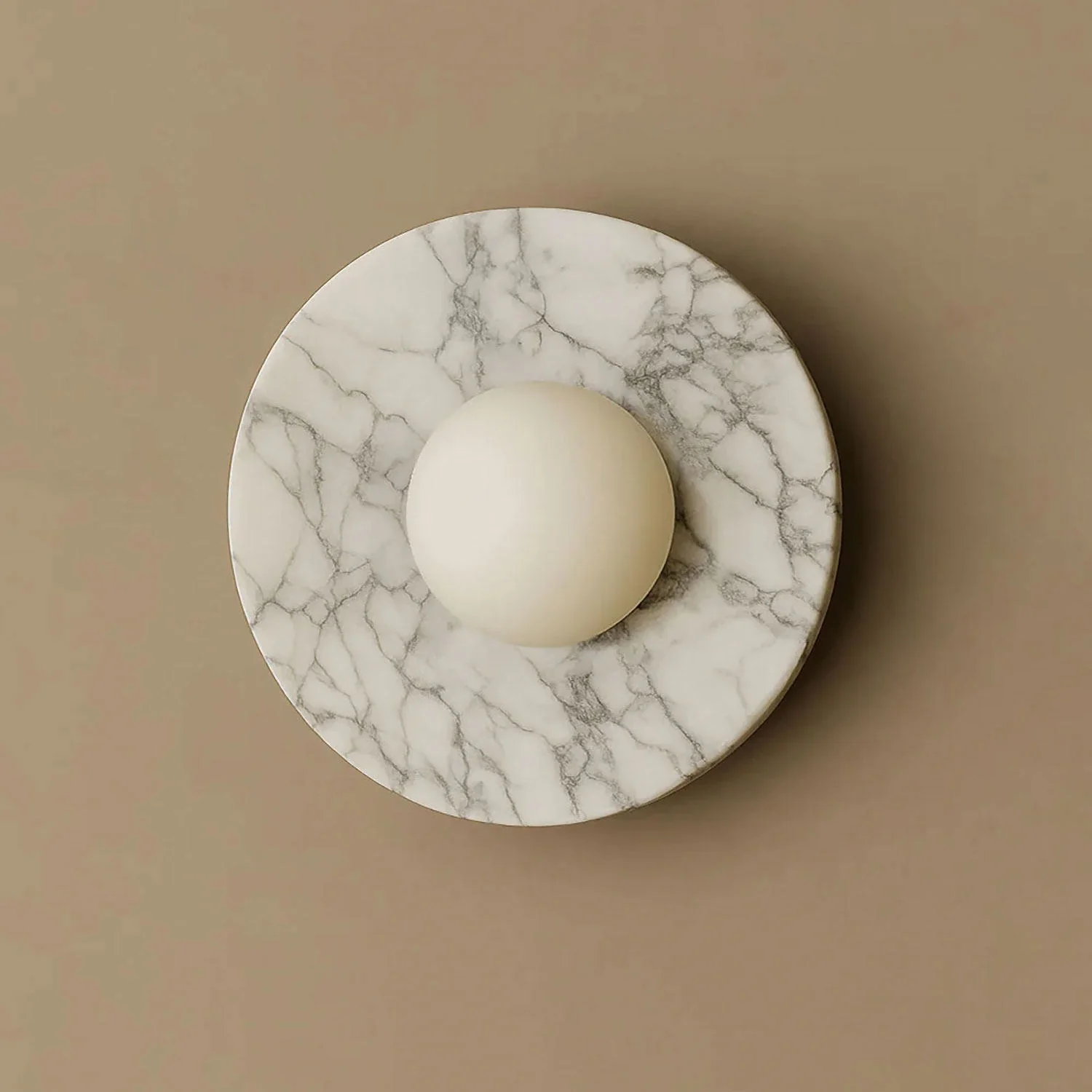 Pietraluna Round Stone Disc Wall Sconce - Image 3