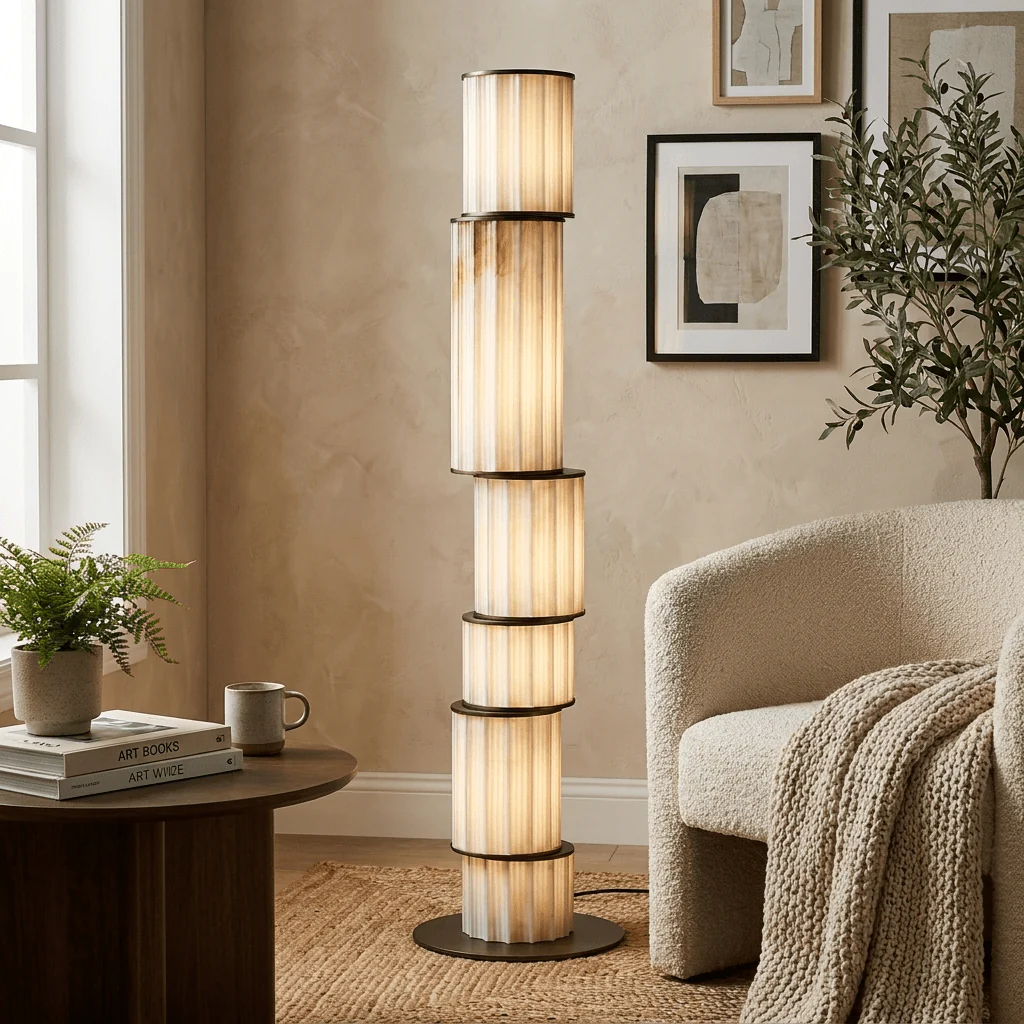 Pillar Alabaster Floor Lamp - Image 5