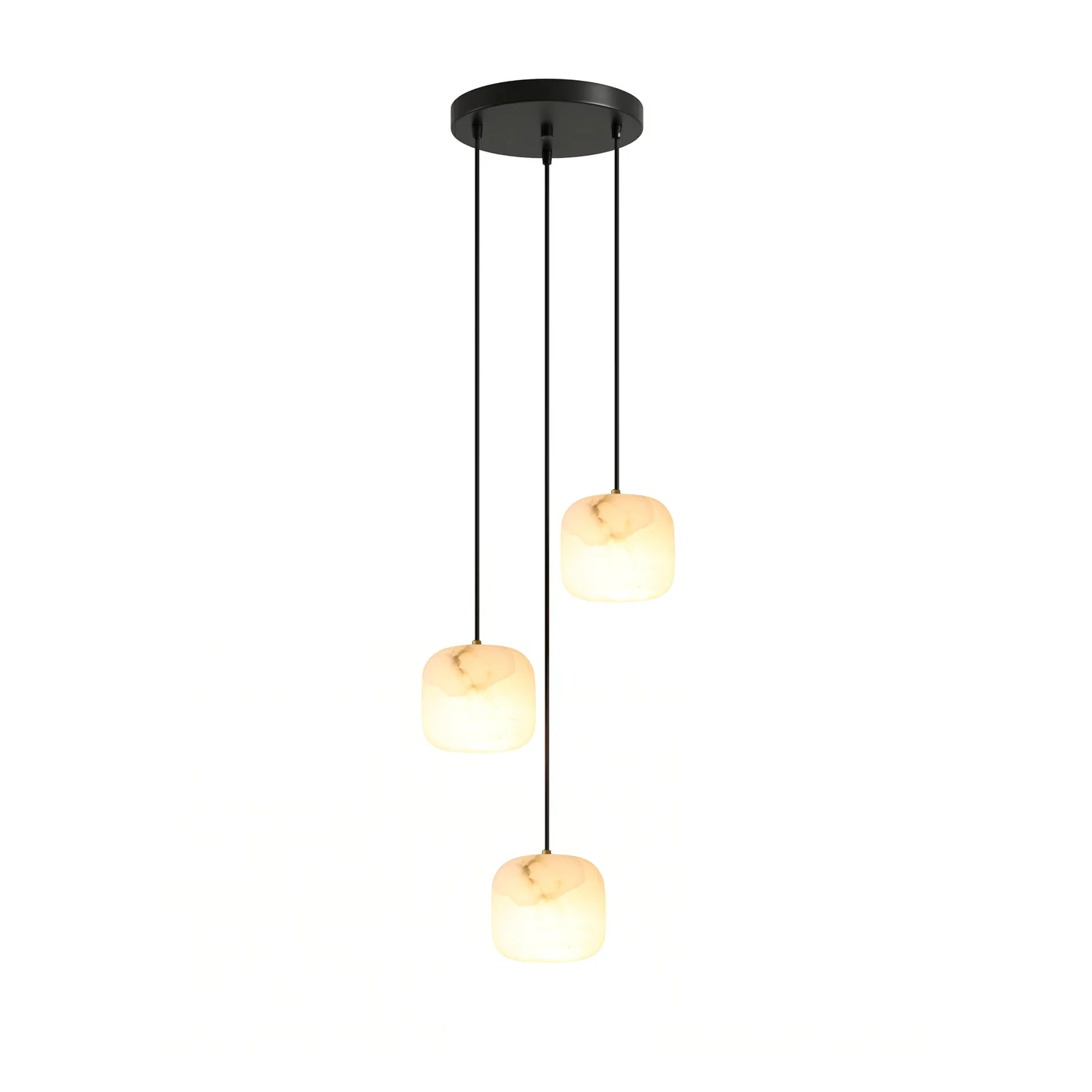 Pillow Alabaster Cluster Chandelier - Image 17