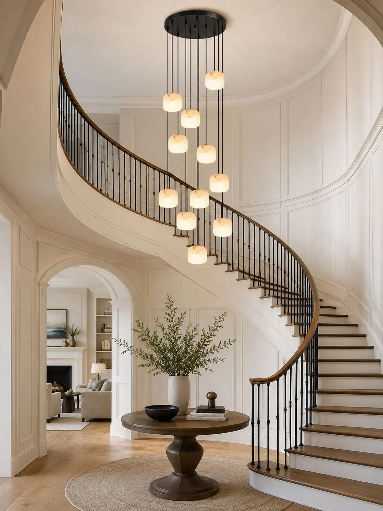 Pillow Alabaster Cluster Chandelier - Image 3