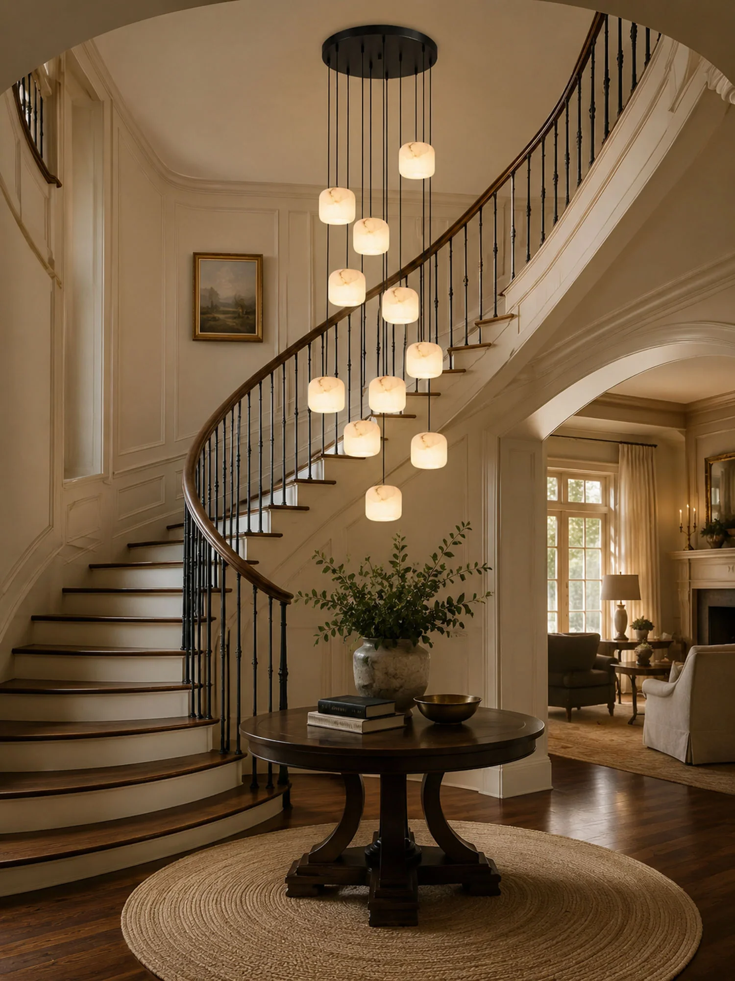 Pillow Alabaster Cluster Chandelier - Image 5