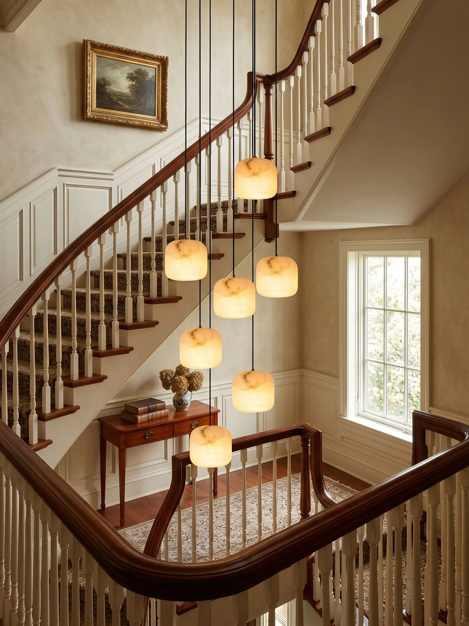 Pillow Alabaster Cluster Chandelier - Image 6
