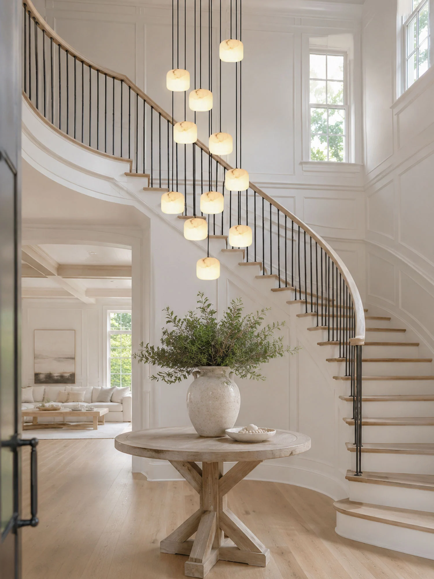 Pillow Alabaster Cluster Chandelier - Image 7