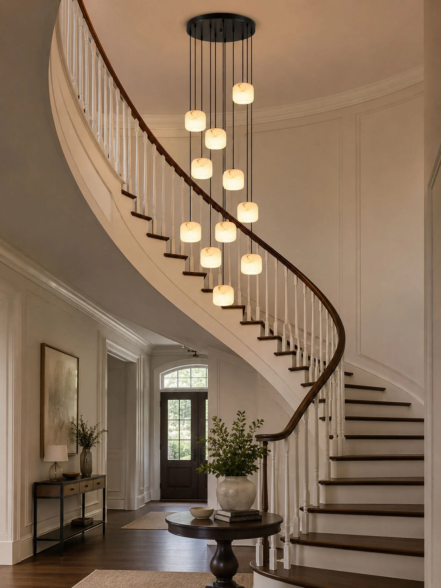 Pillow Alabaster Cluster Chandelier - Image 8