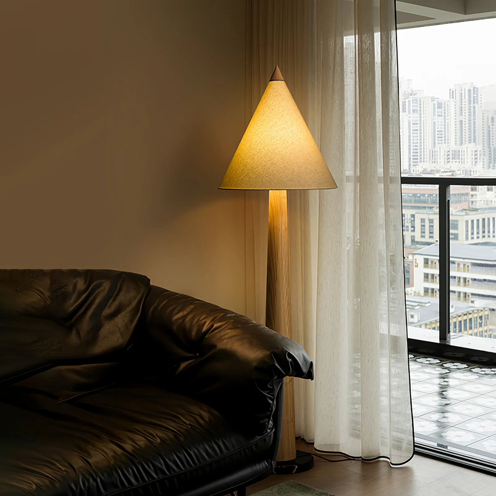 Pinecone Wooden Floor Lamp - Image 2
