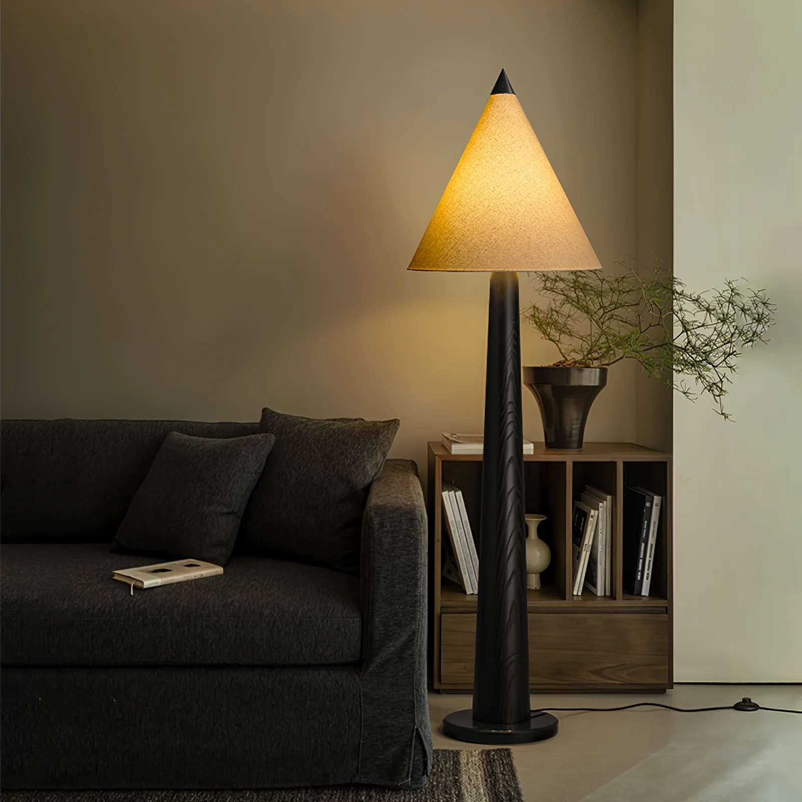 Pinecone Wooden Floor Lamp - Image 3