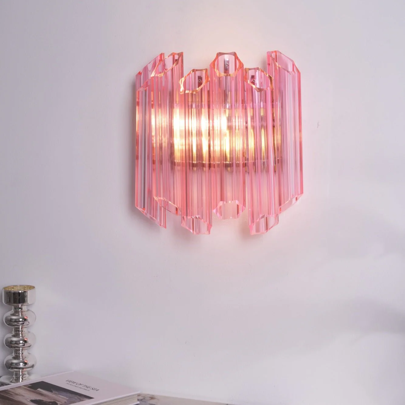 Pink Palermo Murano Wall Lamp - Image 19