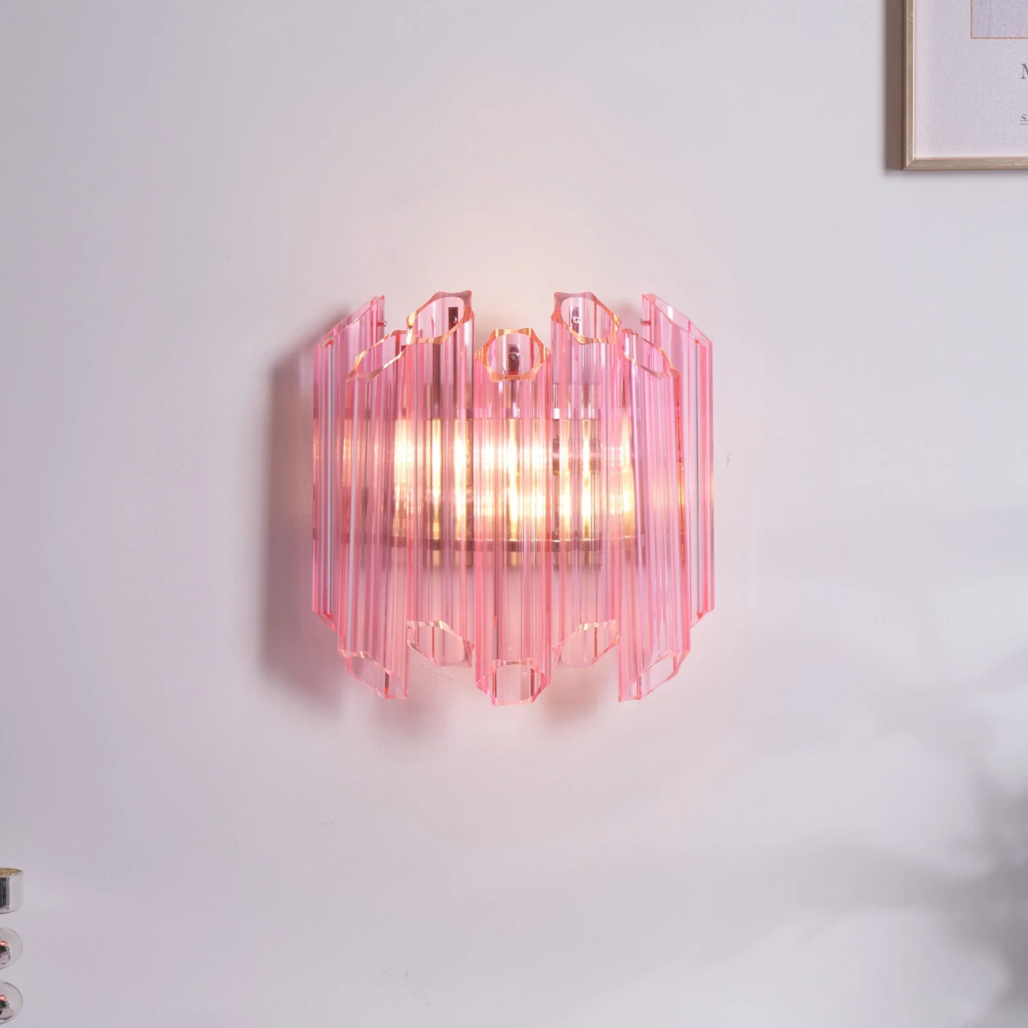 Pink Palermo Murano Wall Lamp - Image 7