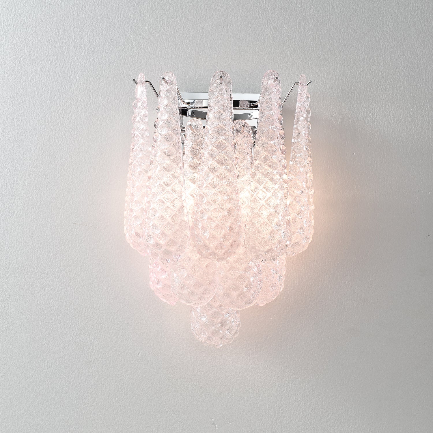 Pink Waffle Wall Sconce - Image 4