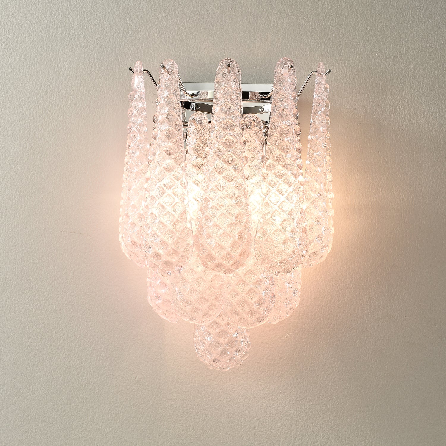Pink Waffle Wall Sconce - Image 6