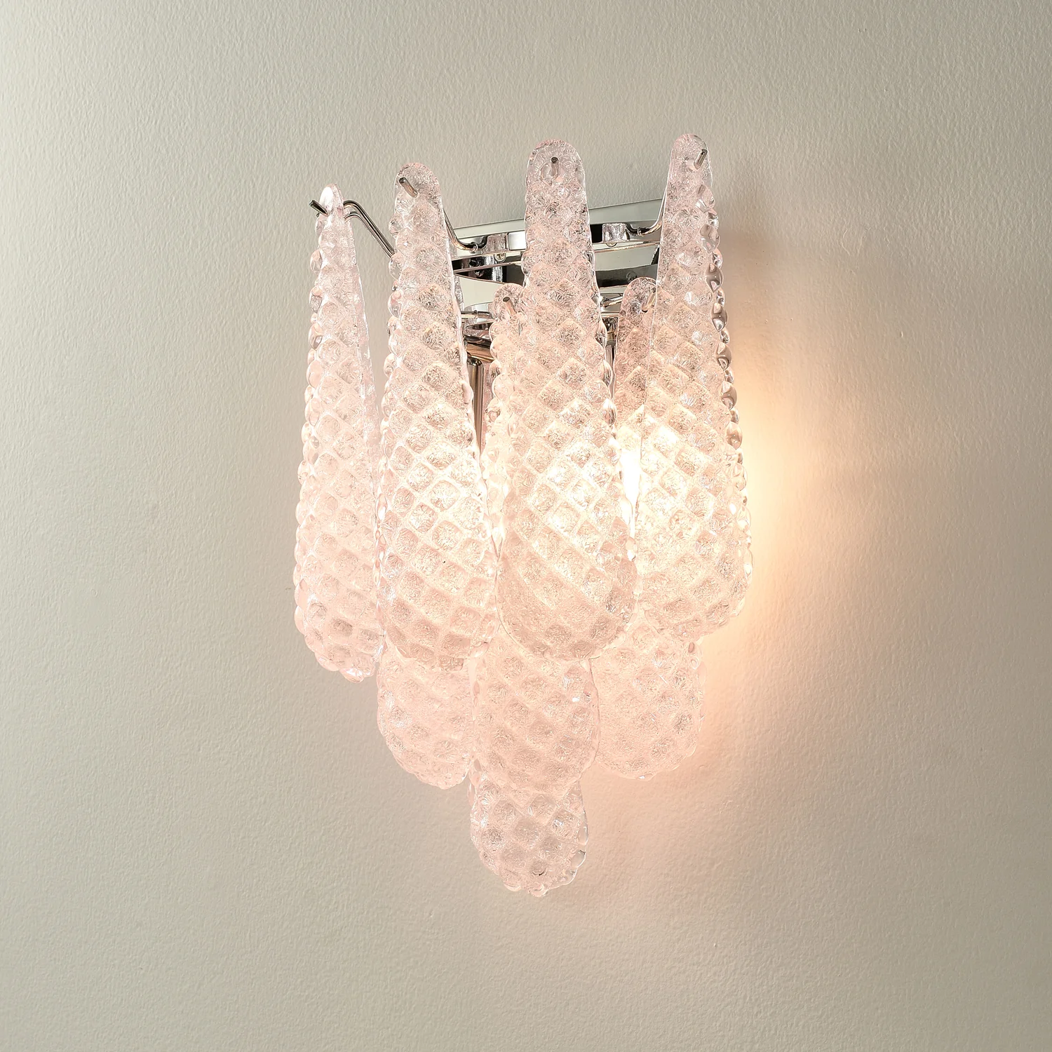 Pink Waffle Wall Sconce - Image 9