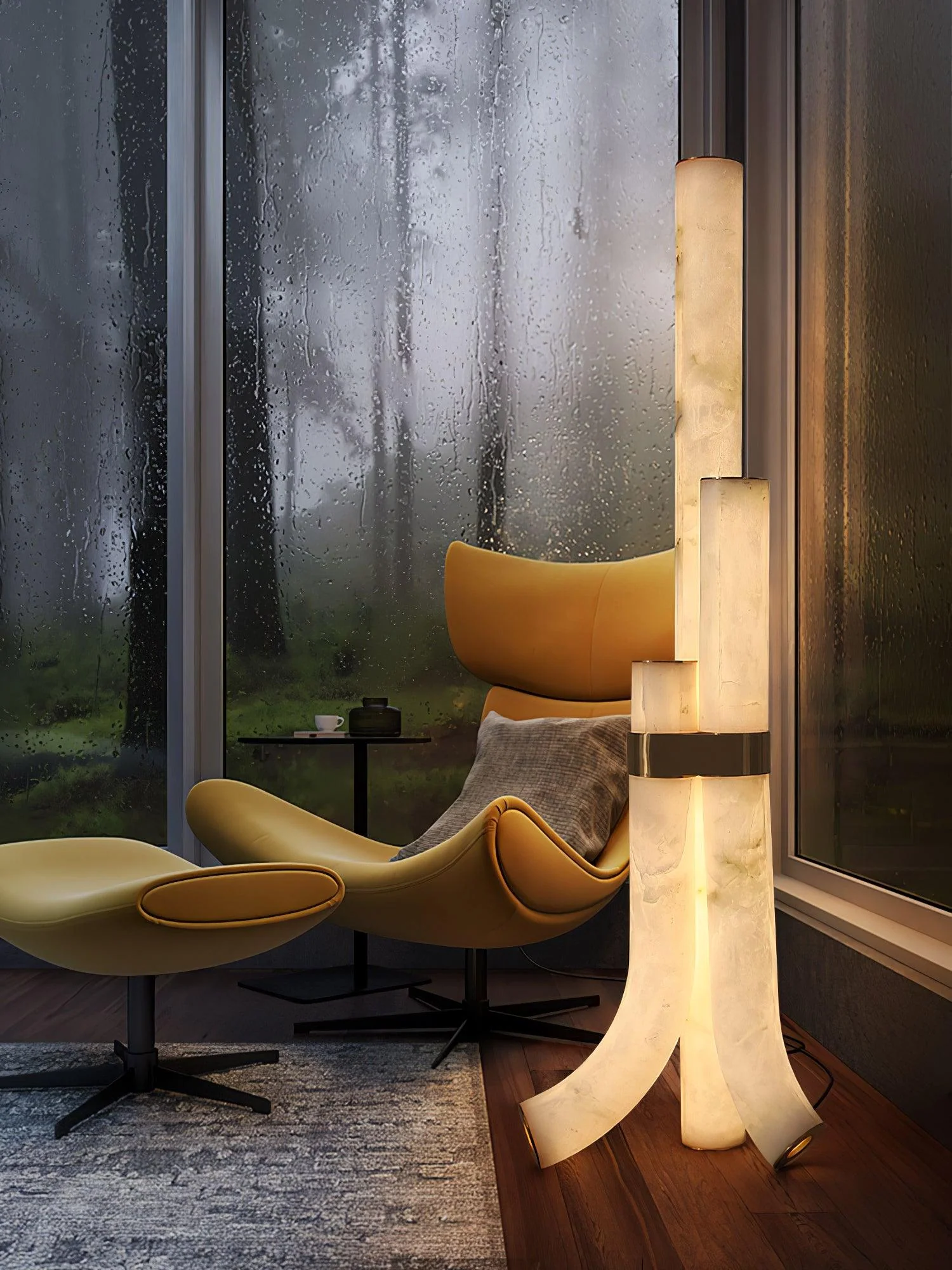 Piped Alabaster Floor Lamp - Image 10