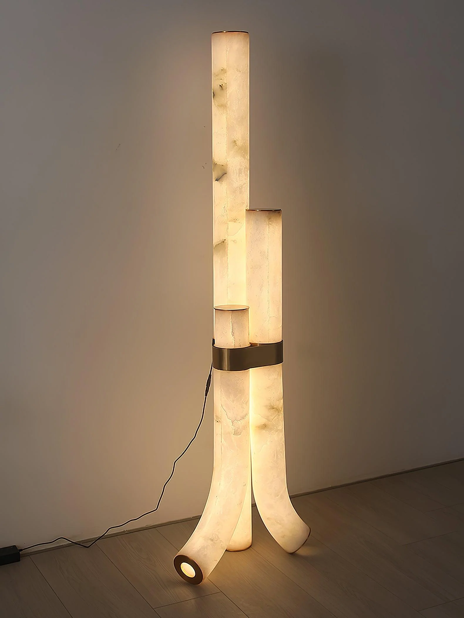 Piped Alabaster Floor Lamp - Image 12