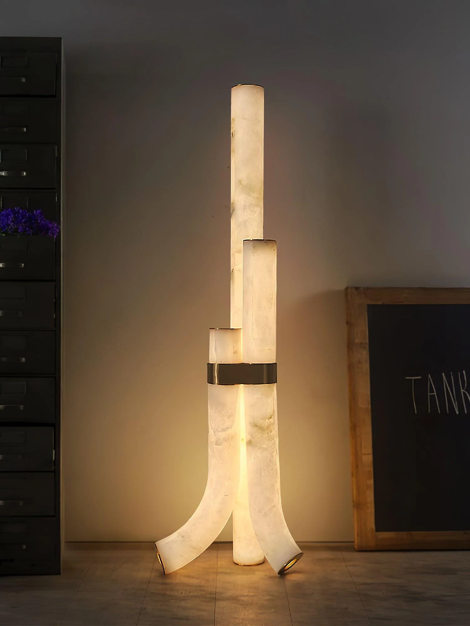 Piped Alabaster Floor Lamp - Image 19