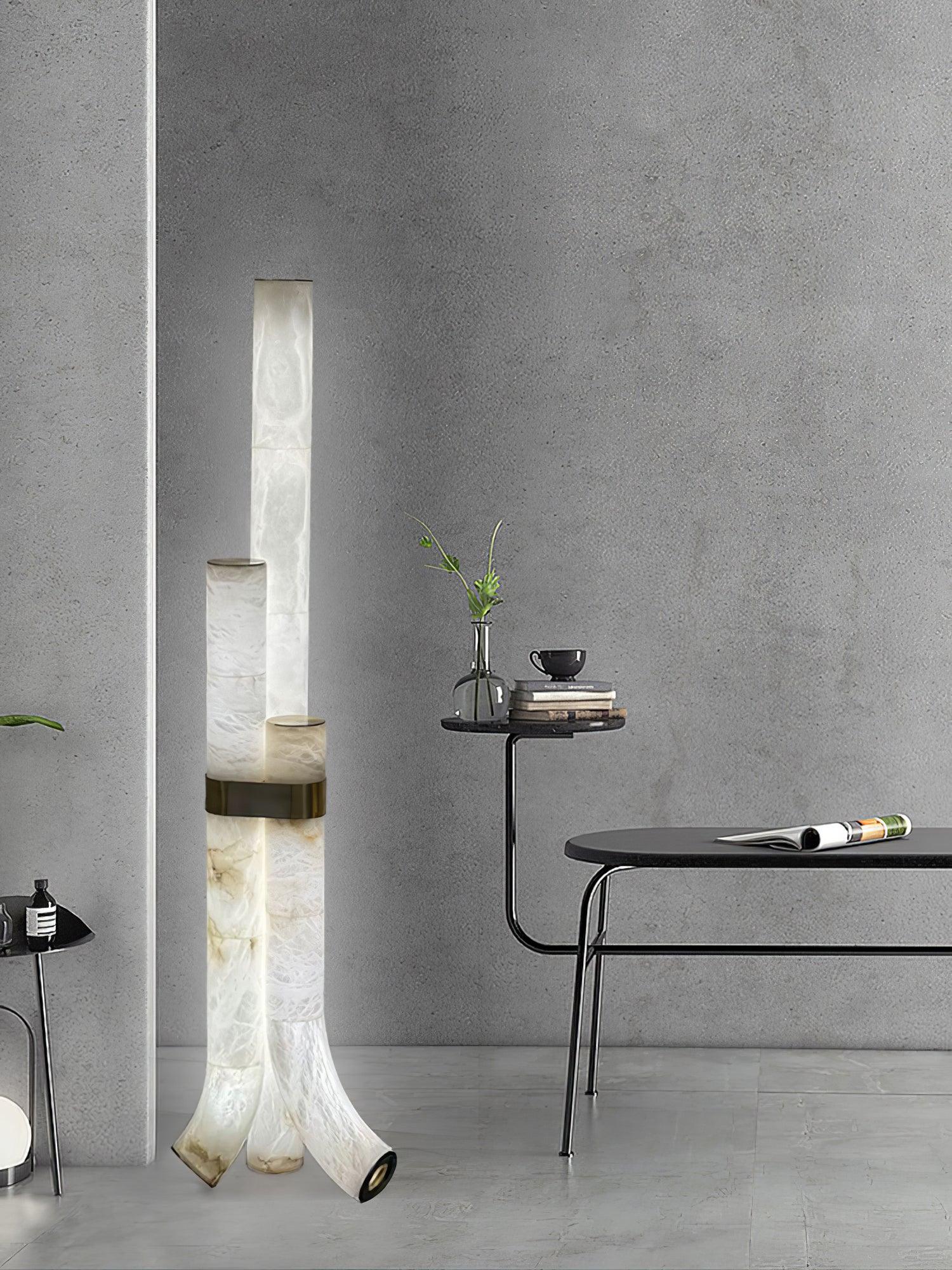 Piped Alabaster Floor Lamp - Image 20