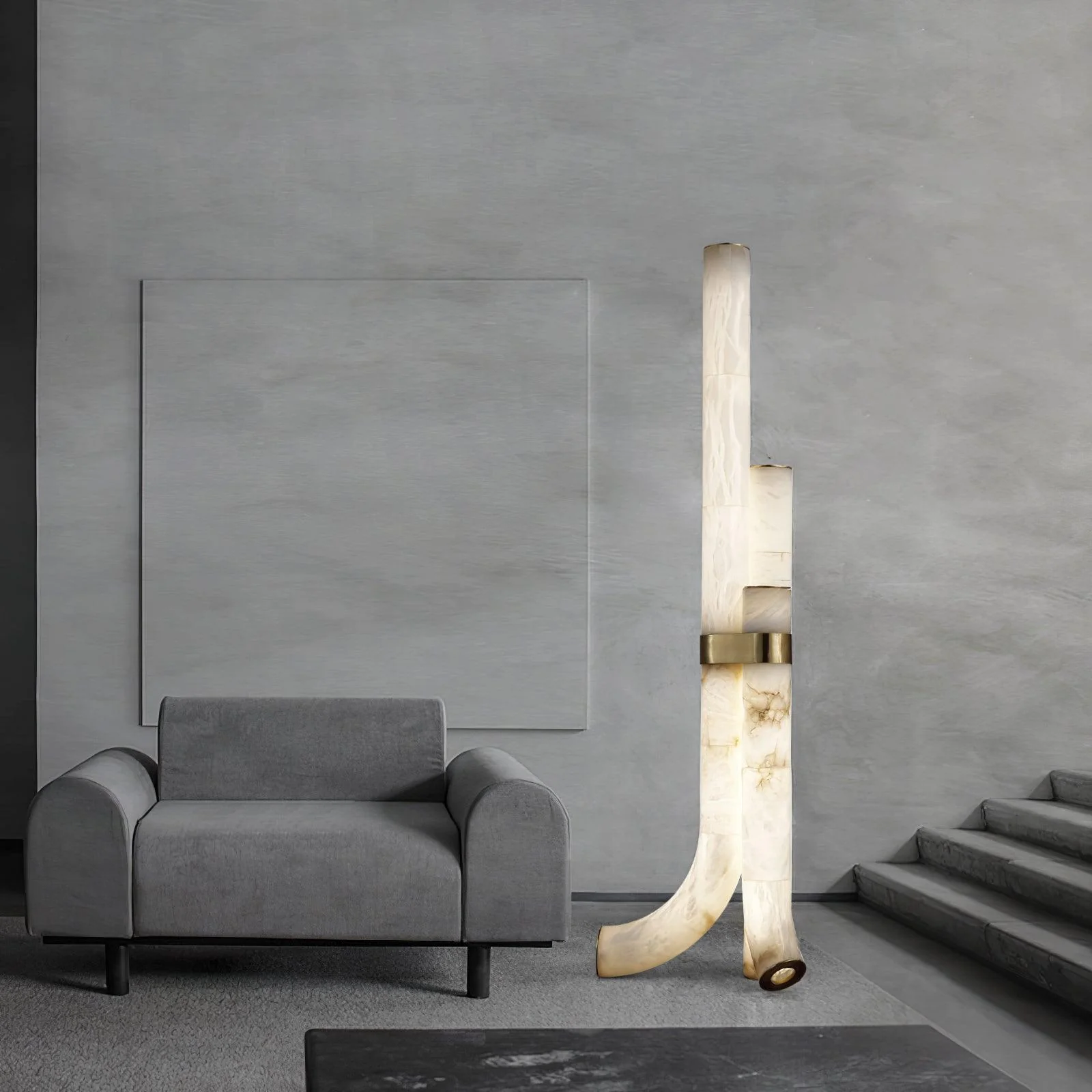 Piped Alabaster Floor Lamp - Image 23
