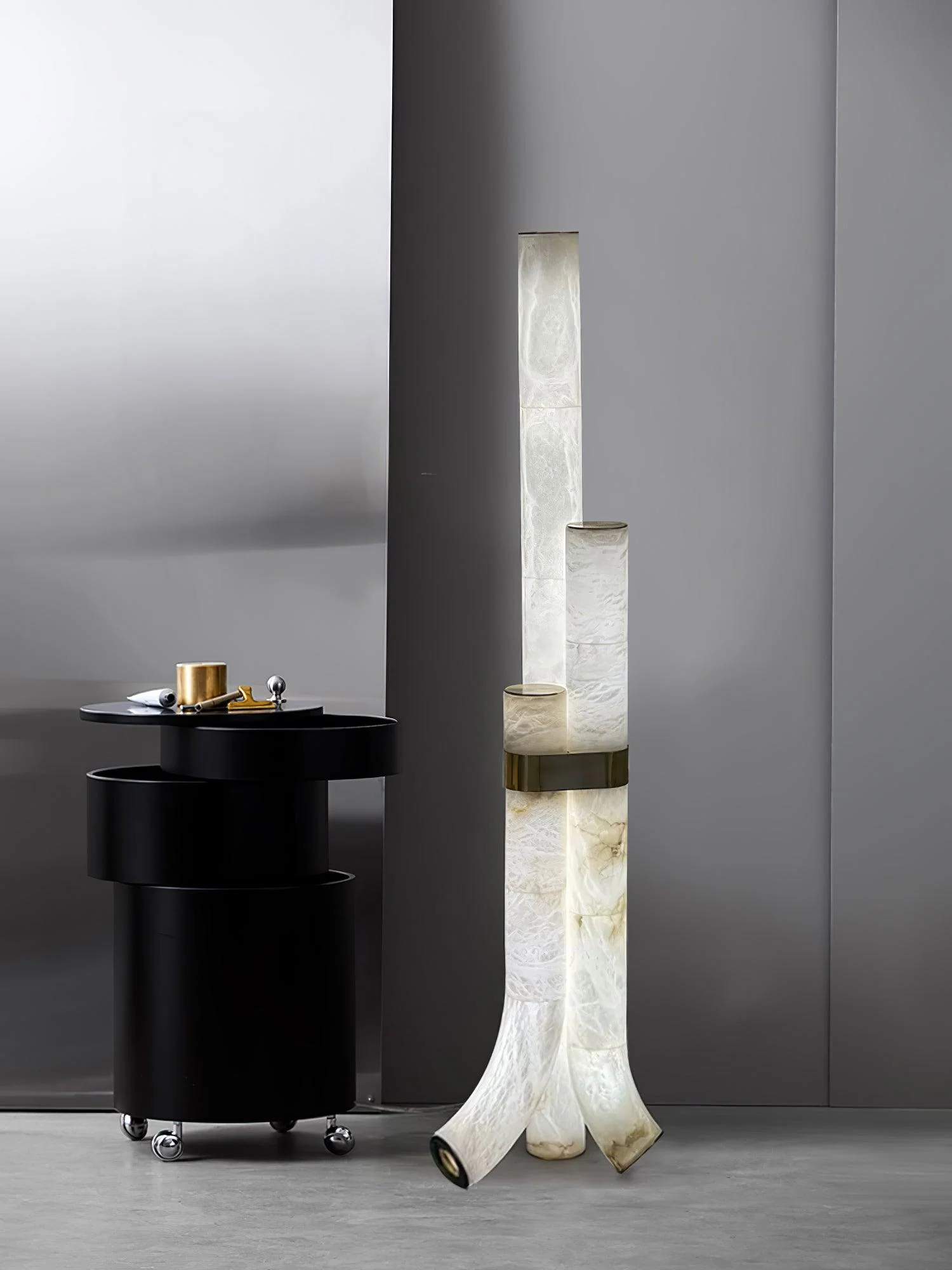 Piped Alabaster Floor Lamp - Image 26