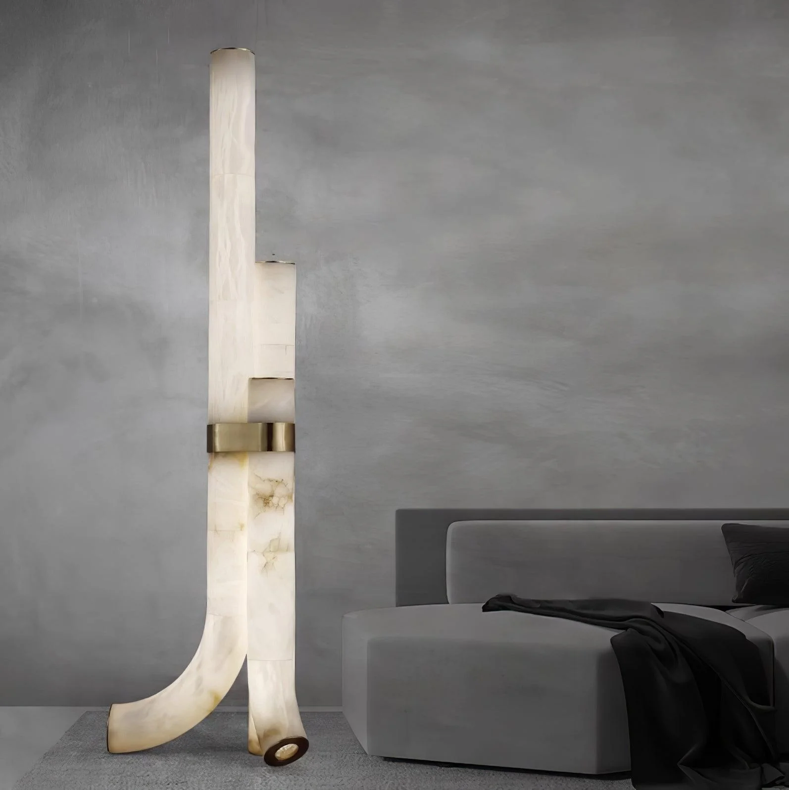 Piped Alabaster Floor Lamp - Image 27