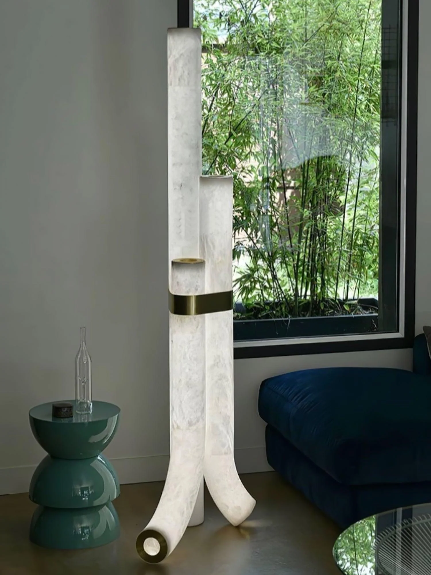 Piped Alabaster Floor Lamp - Image 34