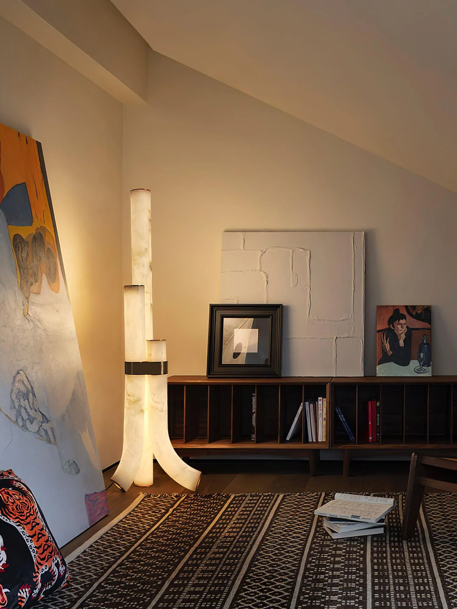 Piped Alabaster Floor Lamp - Image 37