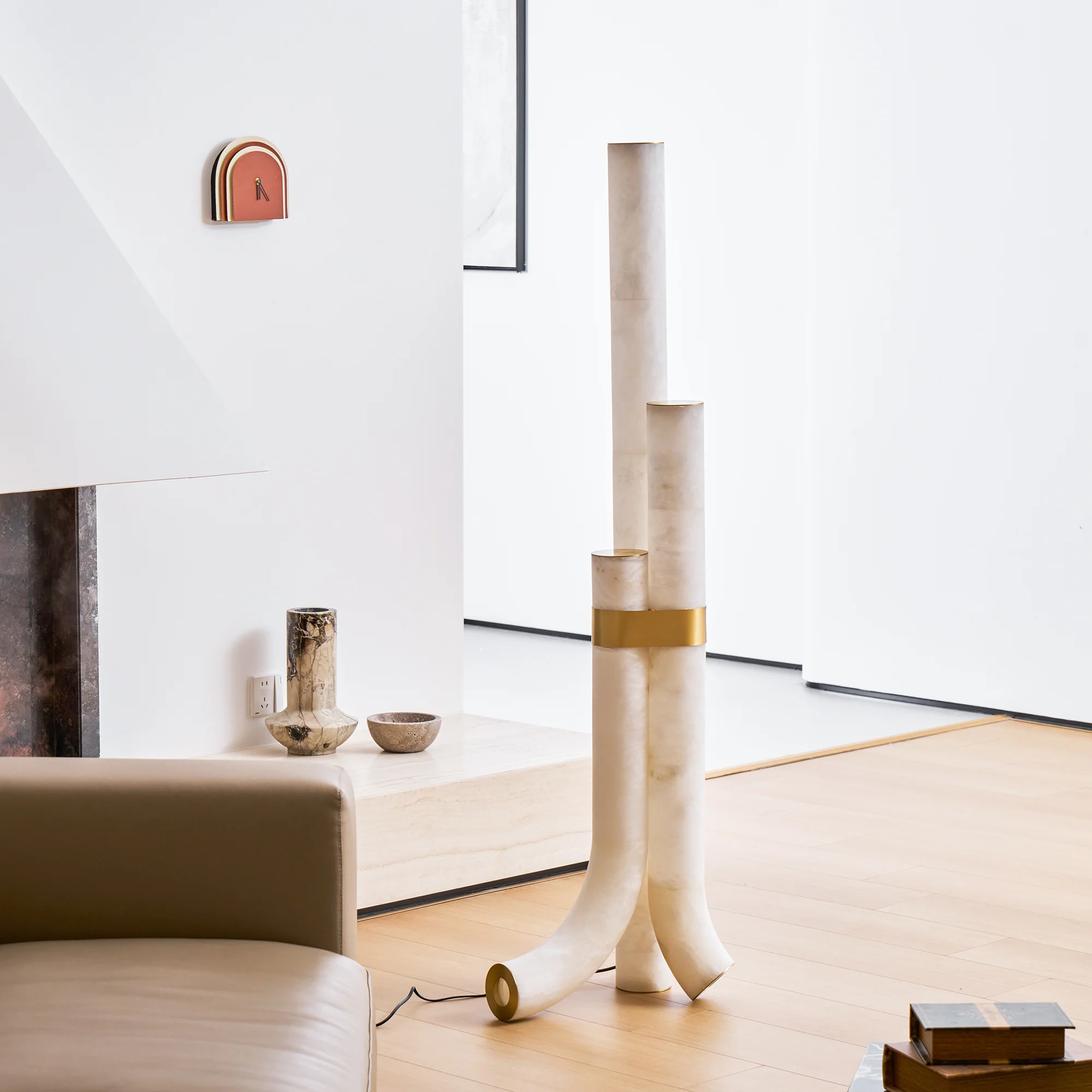 Piped Alabaster Floor Lamp - Image 43