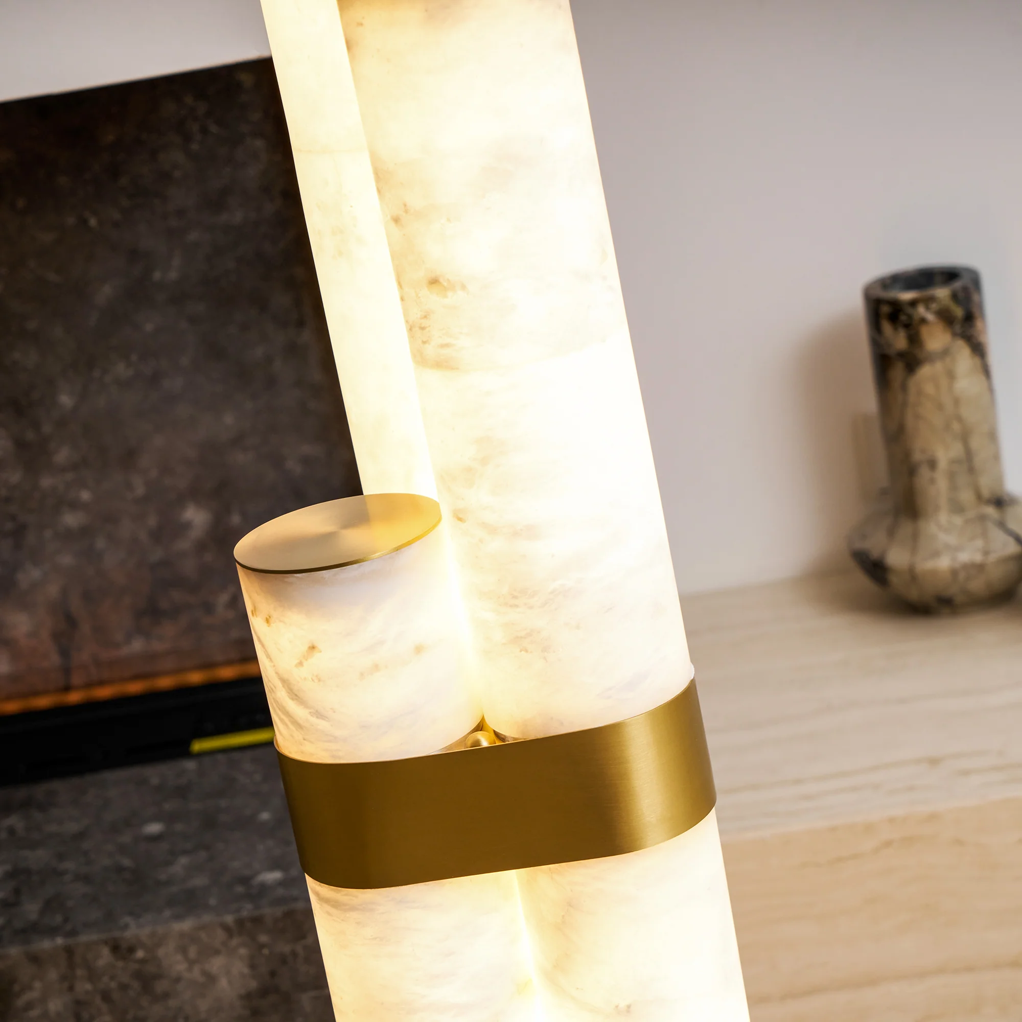 Piped Alabaster Floor Lamp - Image 44