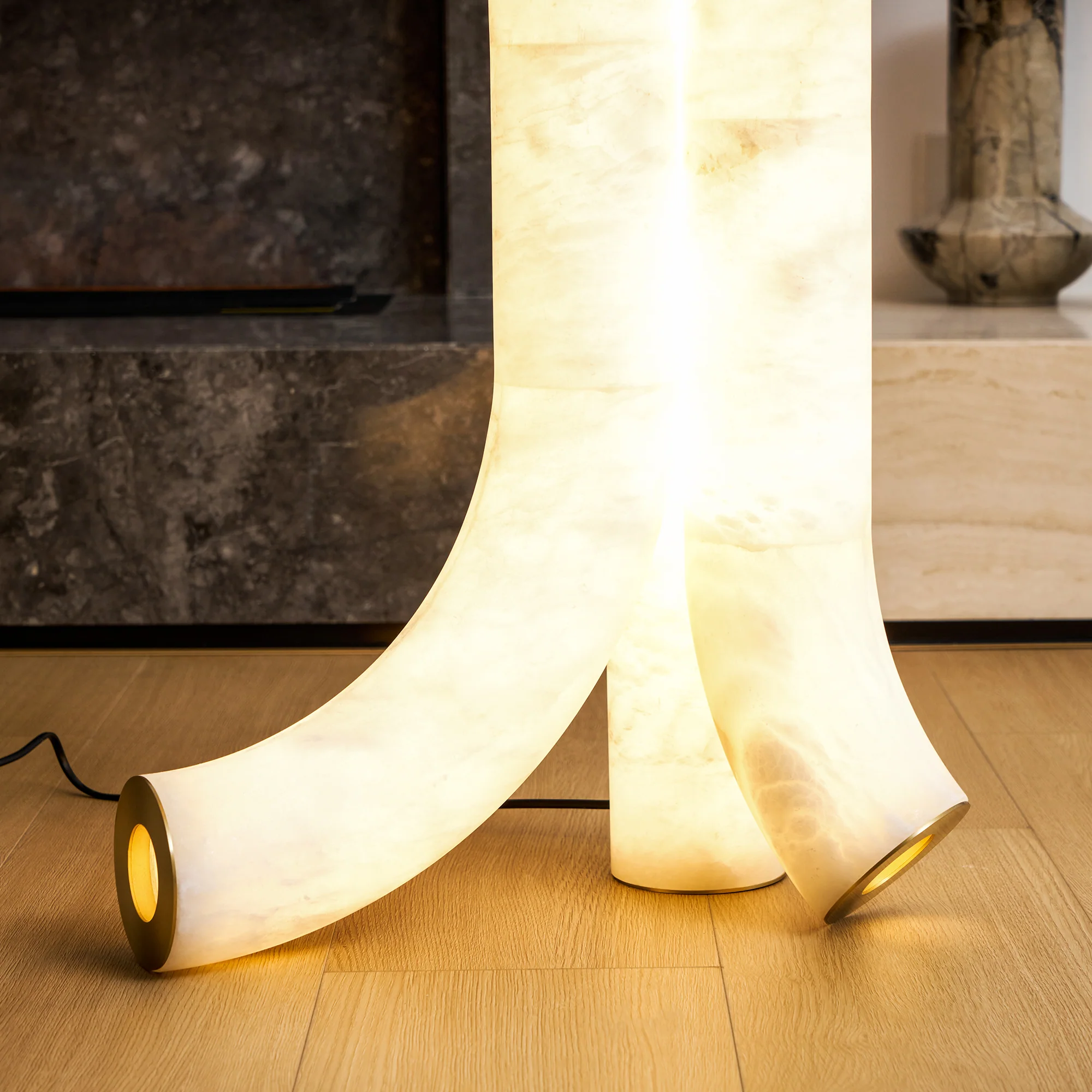 Piped Alabaster Floor Lamp - Image 45