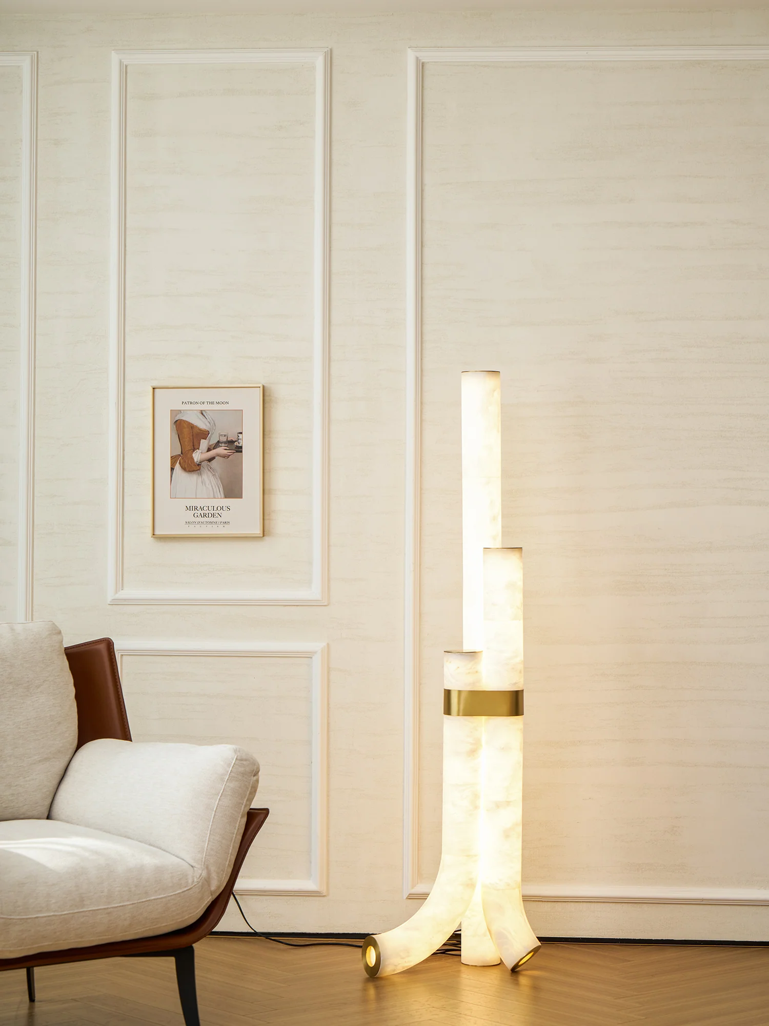 Piped Alabaster Floor Lamp - Image 46