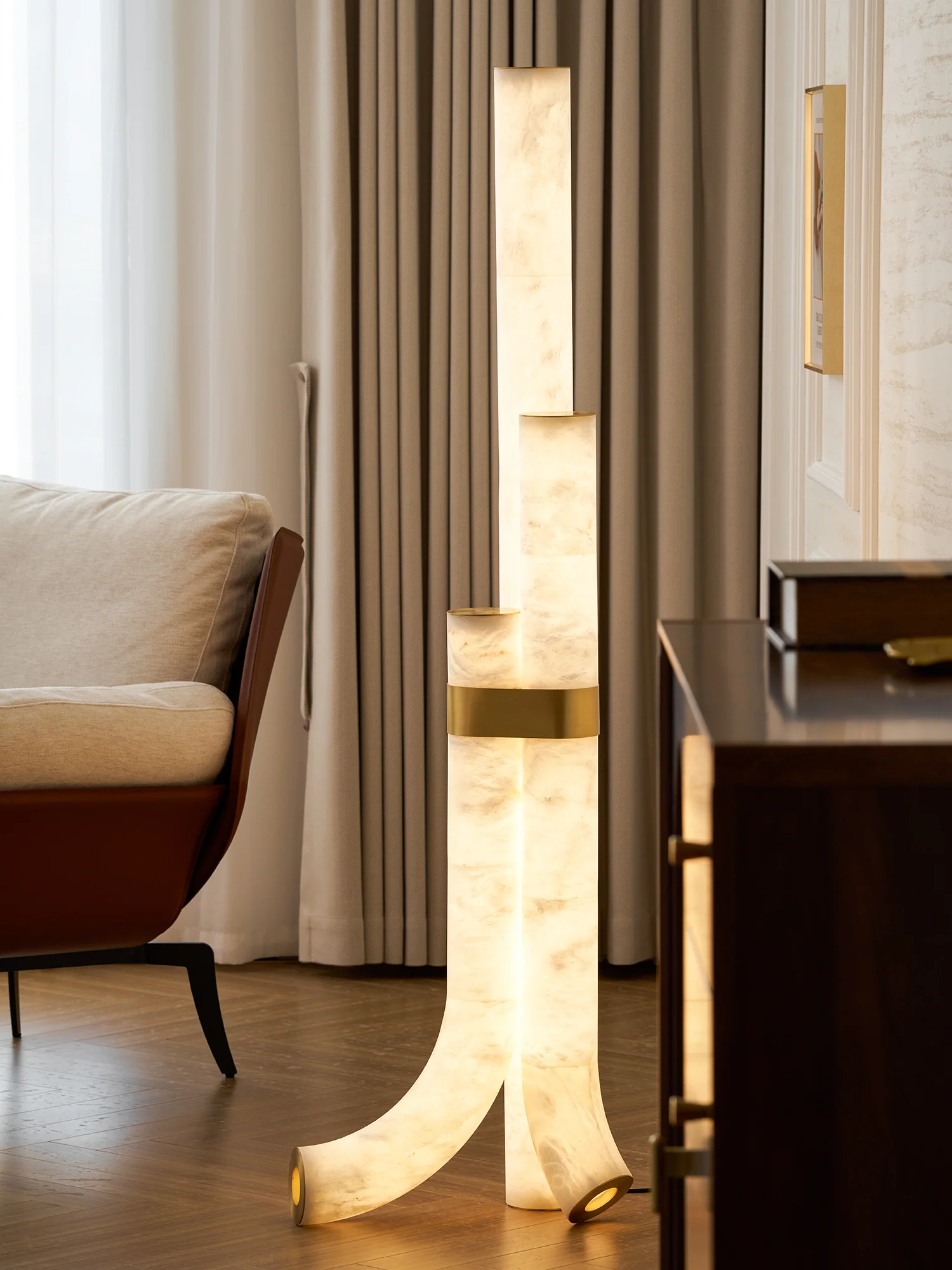 Piped Alabaster Floor Lamp - Image 53