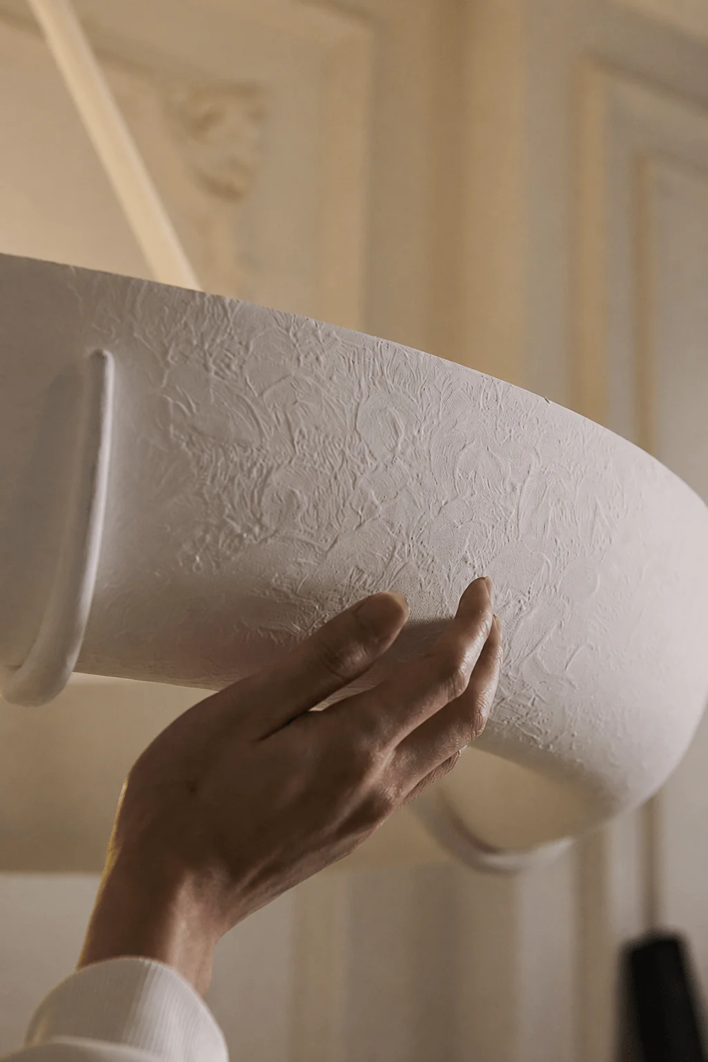 Plaster Drum Chandelier - Image 15