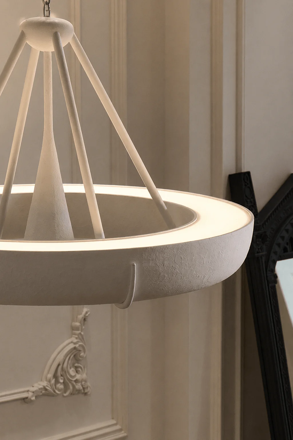 Plaster Drum Chandelier - Image 16