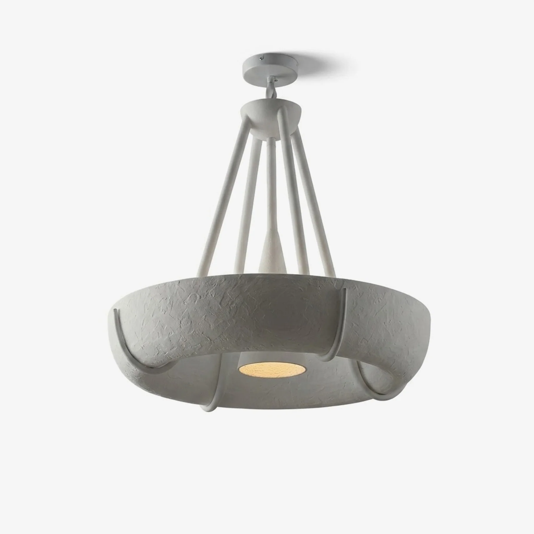 Plaster Drum Chandelier - Image 5