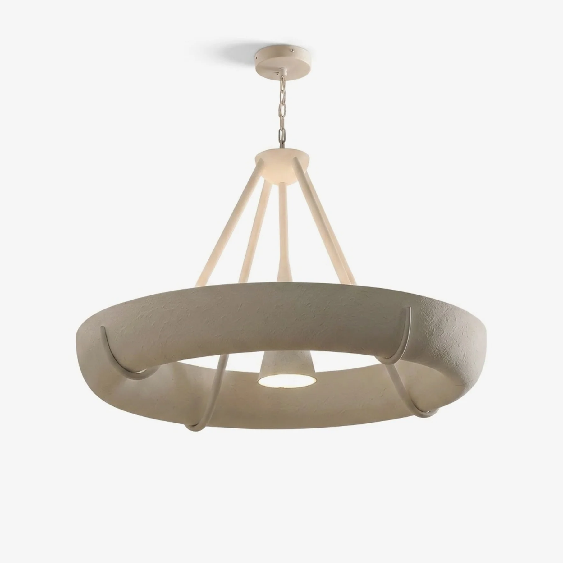 Plaster Drum Chandelier - Image 6