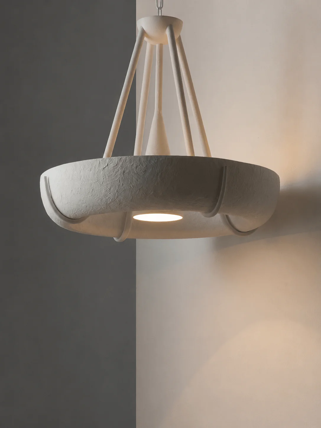 Plaster Drum Chandelier - Image 7