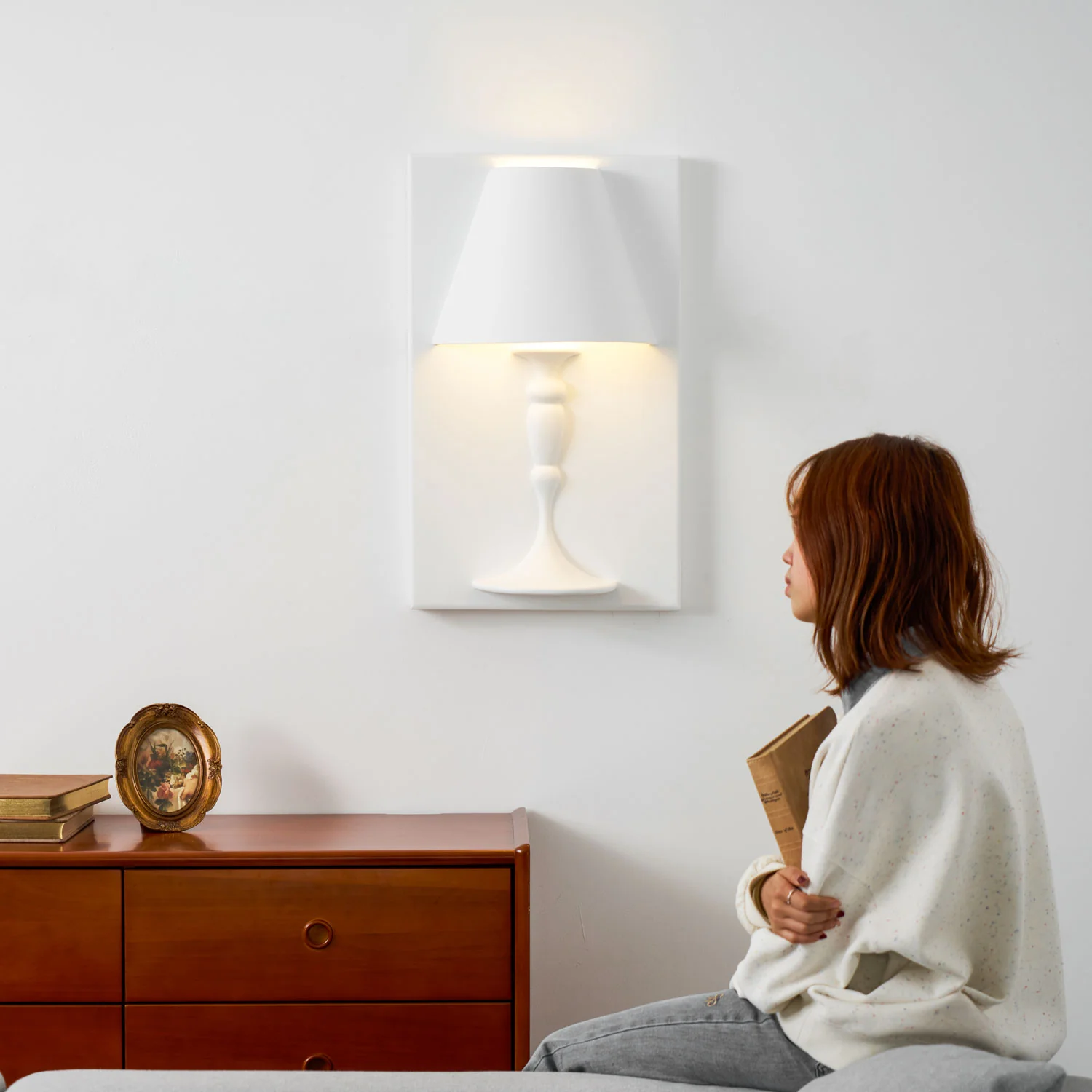 Plaster Picture Wall Lamp - Image 36